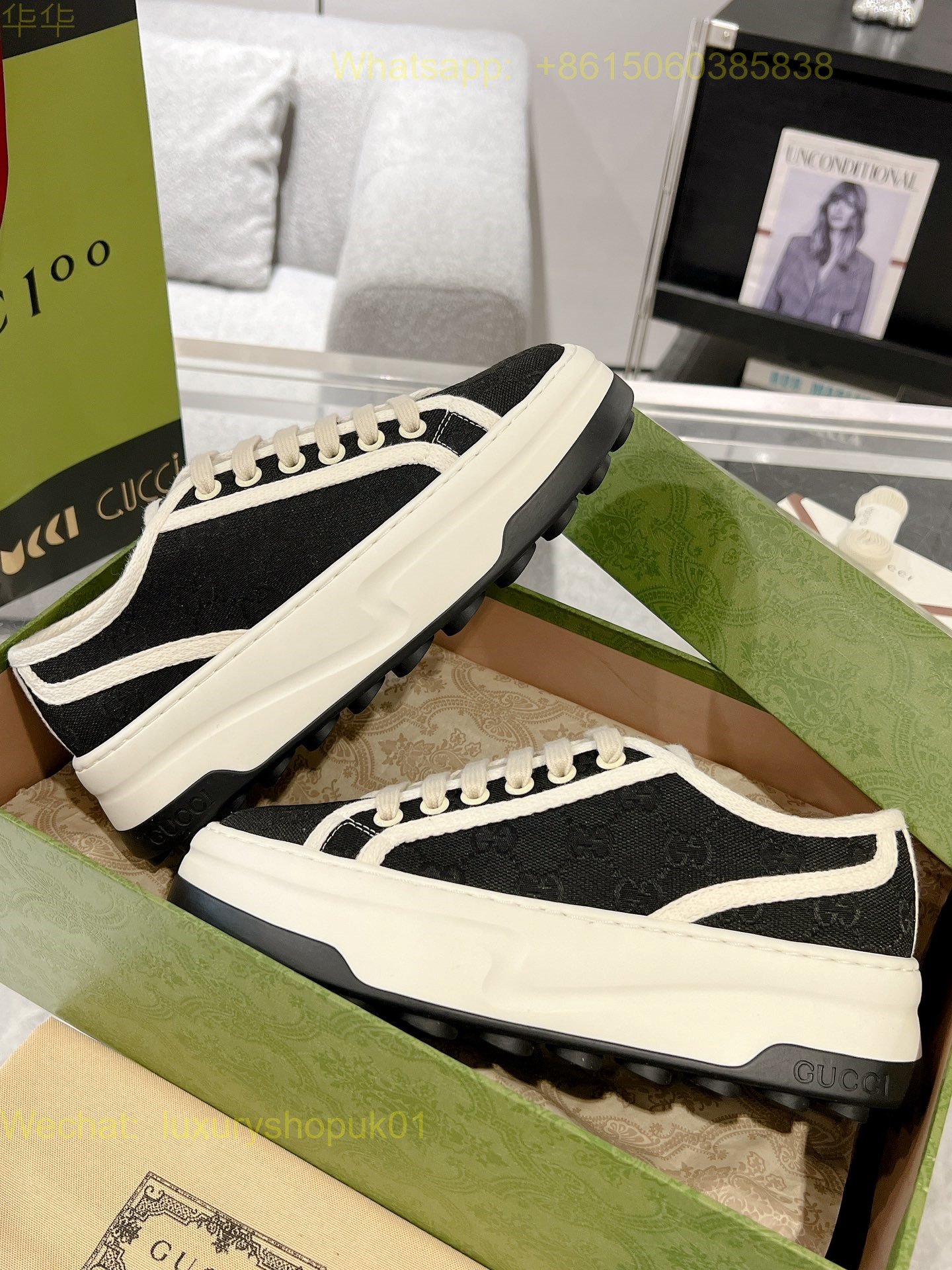 Gucci Leather platform Sneaker Women Shoes