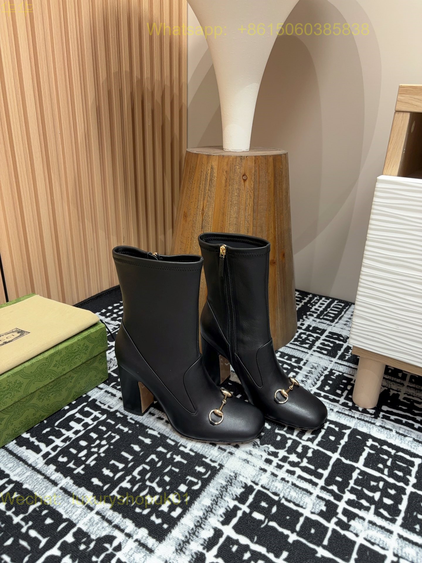 Gucci Horsebit Platform Boots High heels Women Shoes