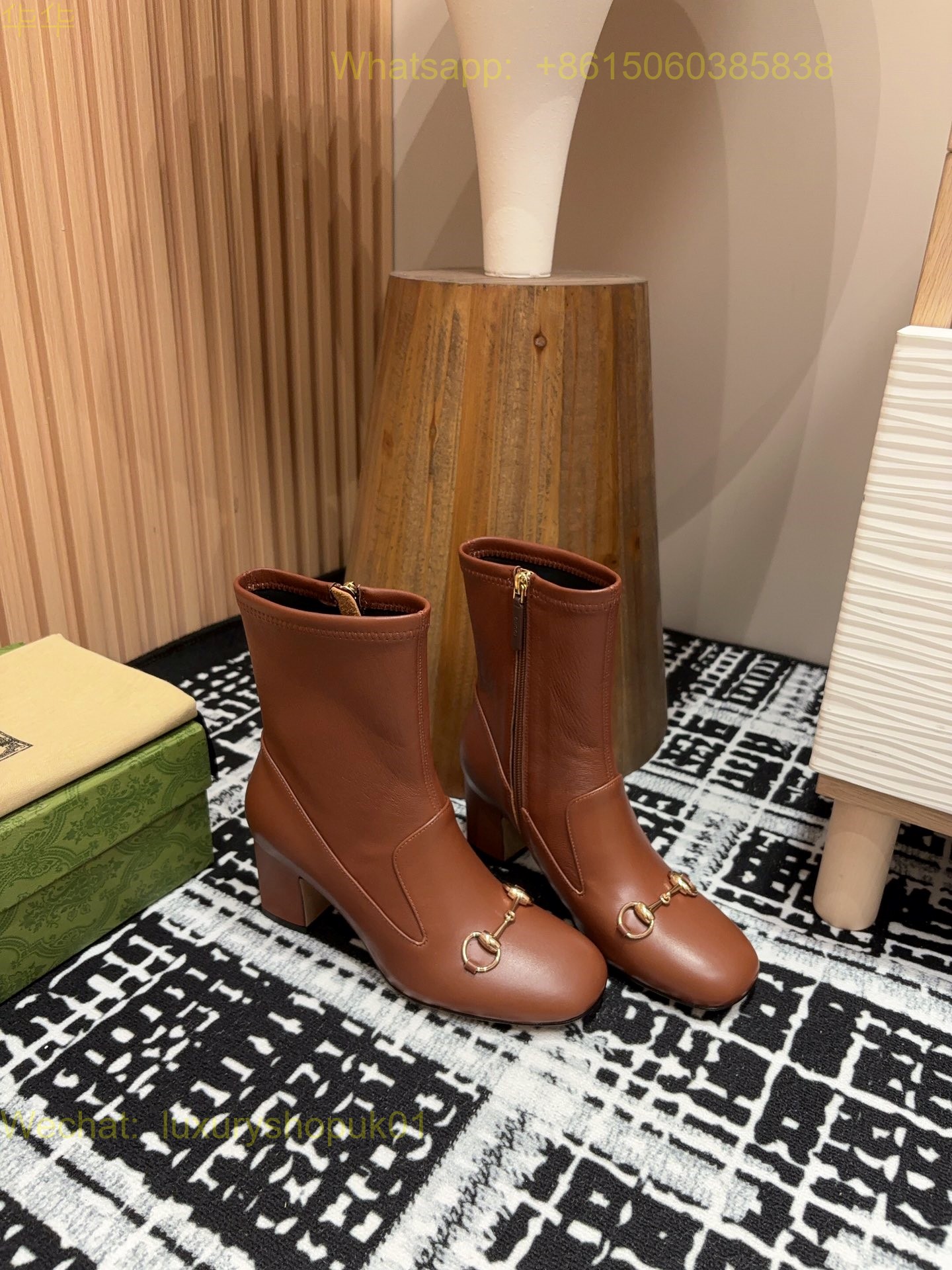 Gucci Horsebit Platform Boots High heels Women Shoes