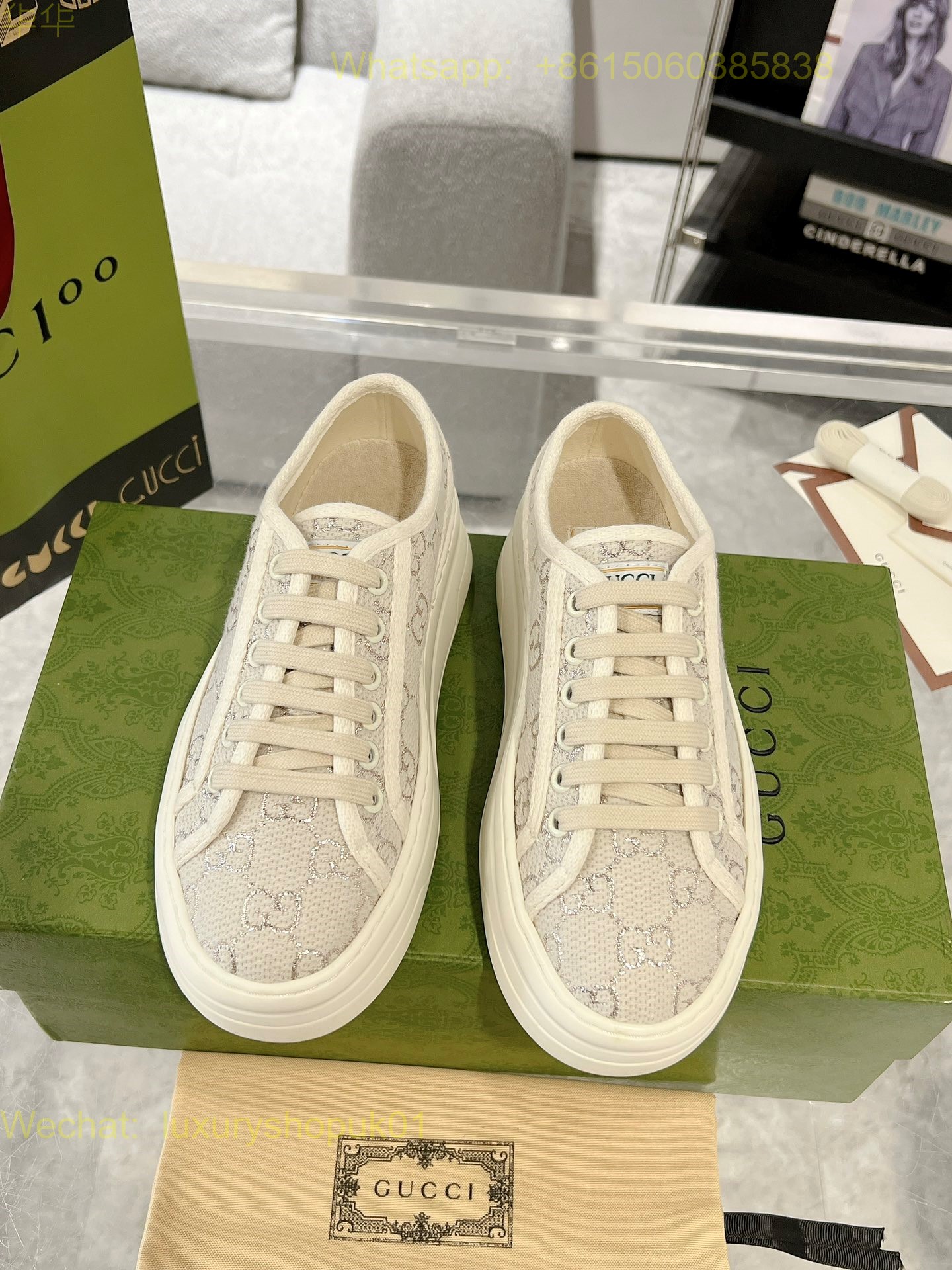 Gucci Leather platform Sneaker Women Shoes