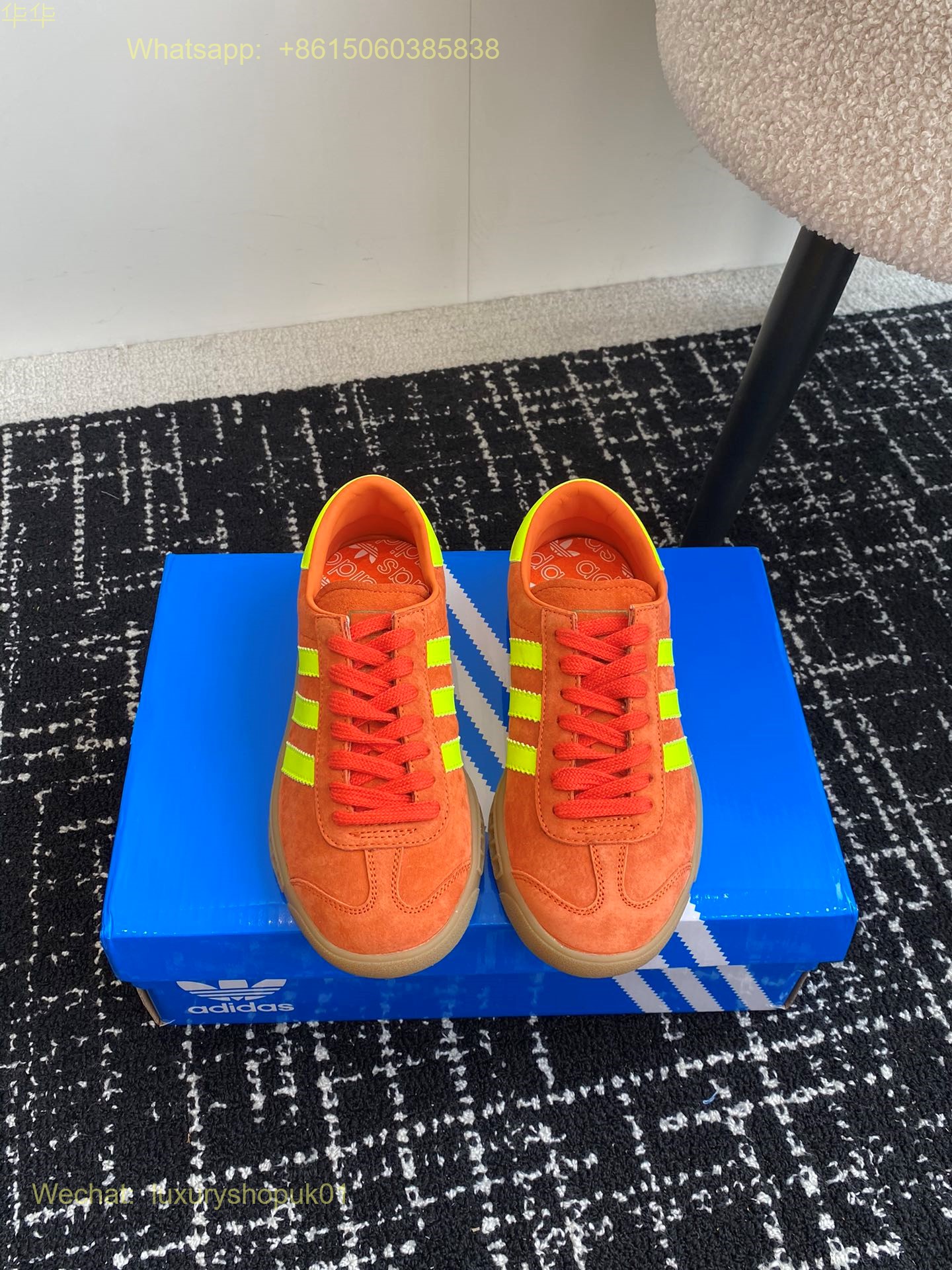 Adidas Hamburg Leather-Trimmed Suede Sneakers trainers Women Shoes