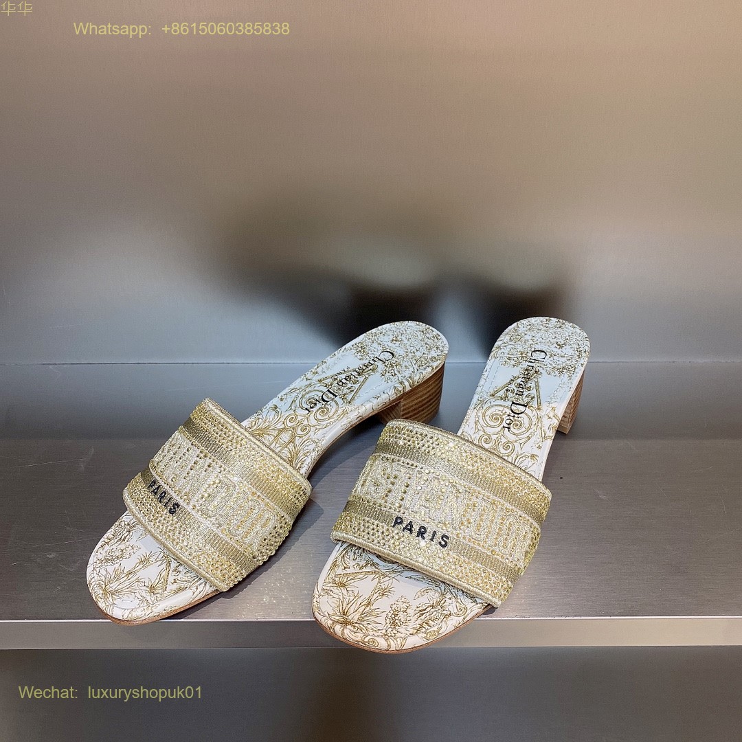 Christian Dior D-Way Slide Sandals Dway Women Shoes