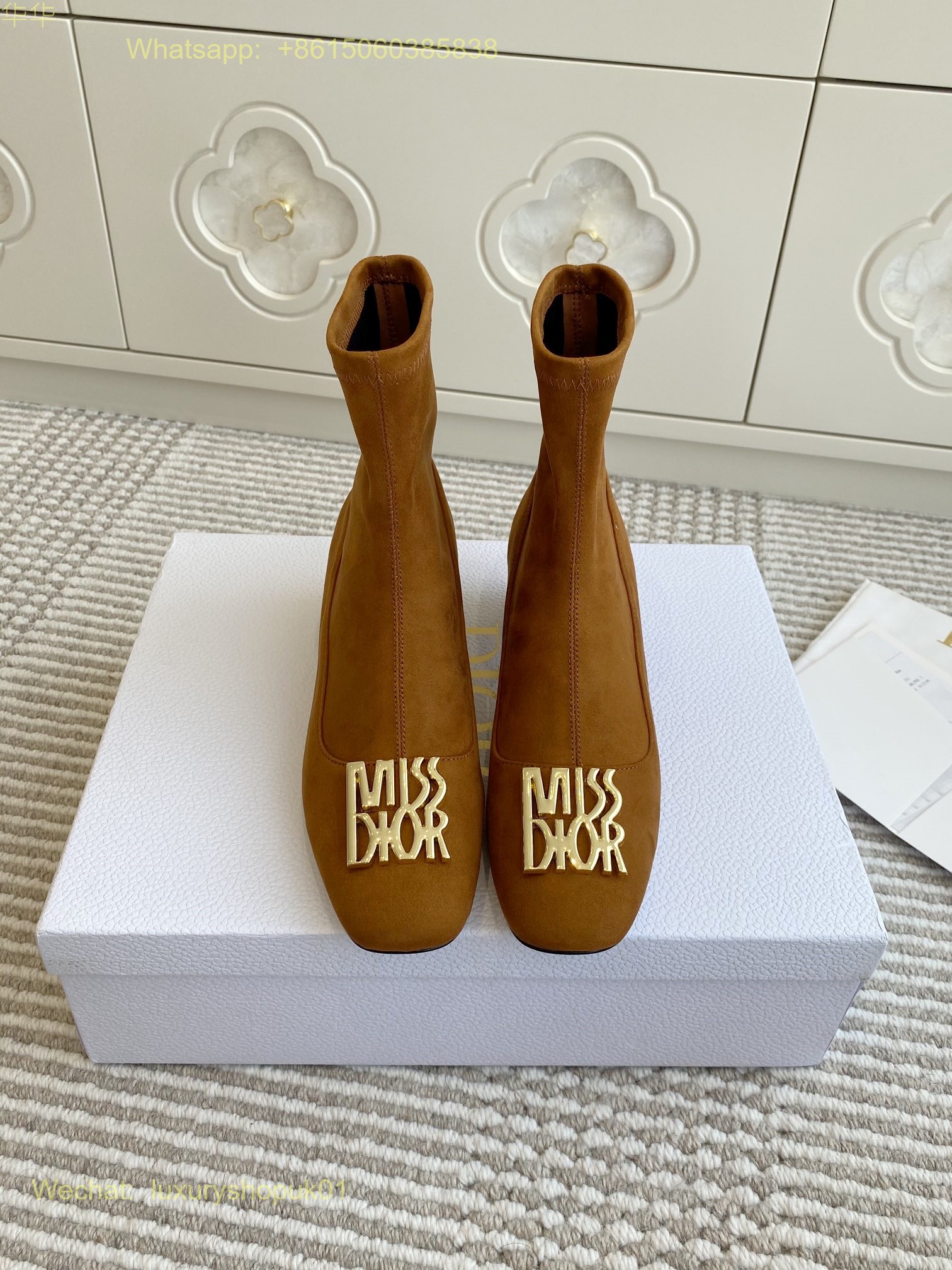 Dior Icon Heeled Ankle Boot Miss Dior Women Shoes