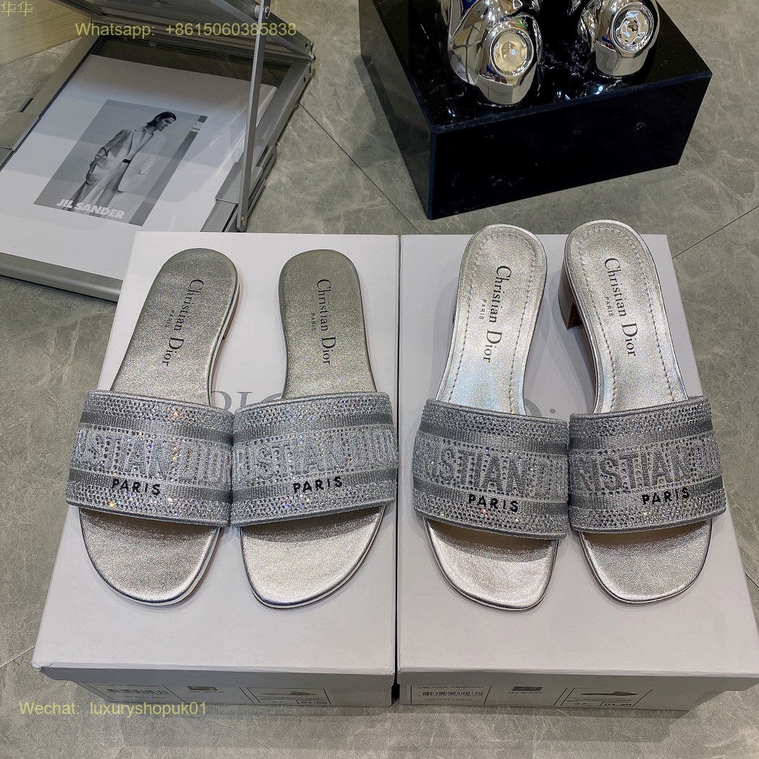 Christian Dior D-Way Slide Sandals Dway Women Shoes