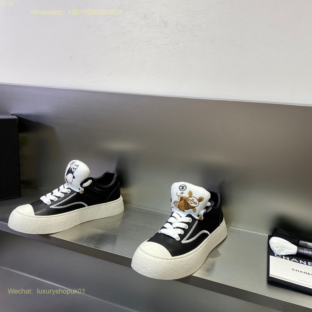 Chanel CC logo Kung Fu Panda sneaker Women Shoes