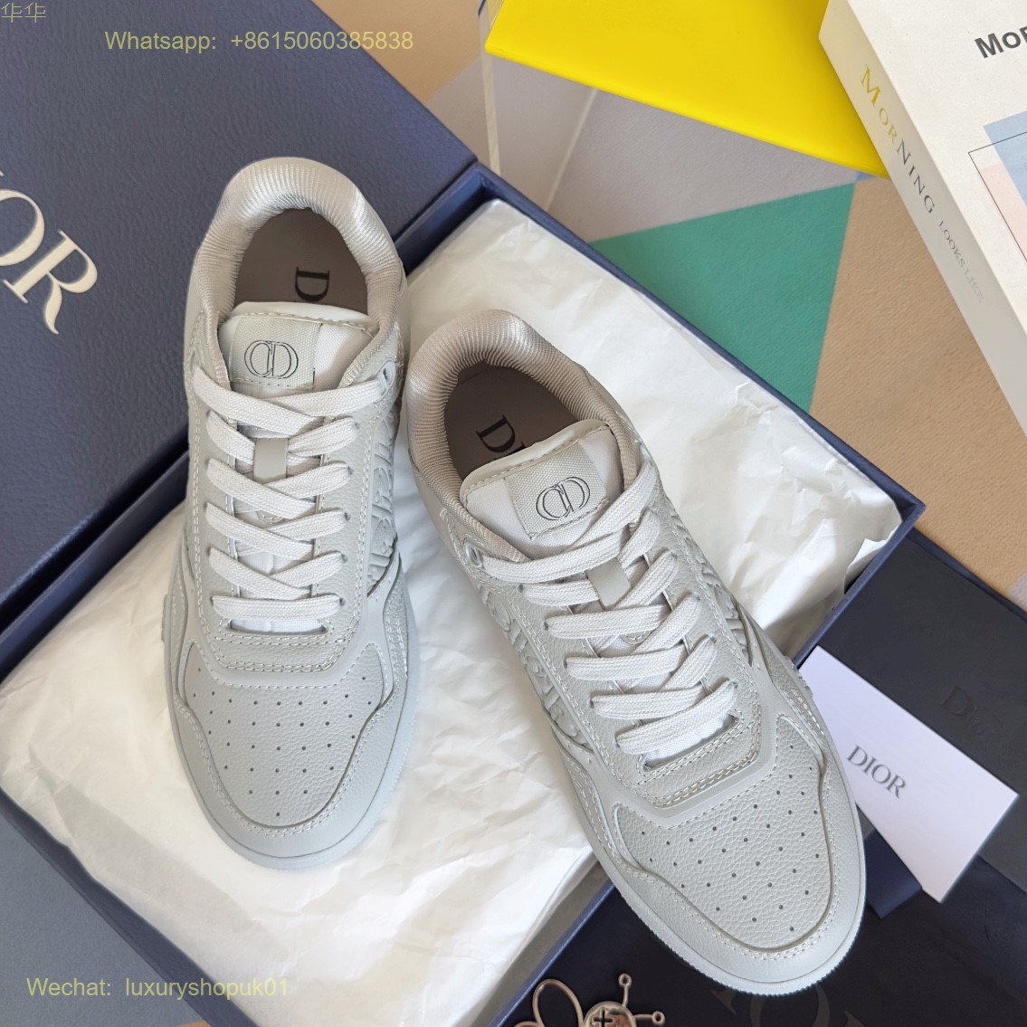 Dior Gravity Leather Oblique CD Icon Sneaker Women Mens Shoes