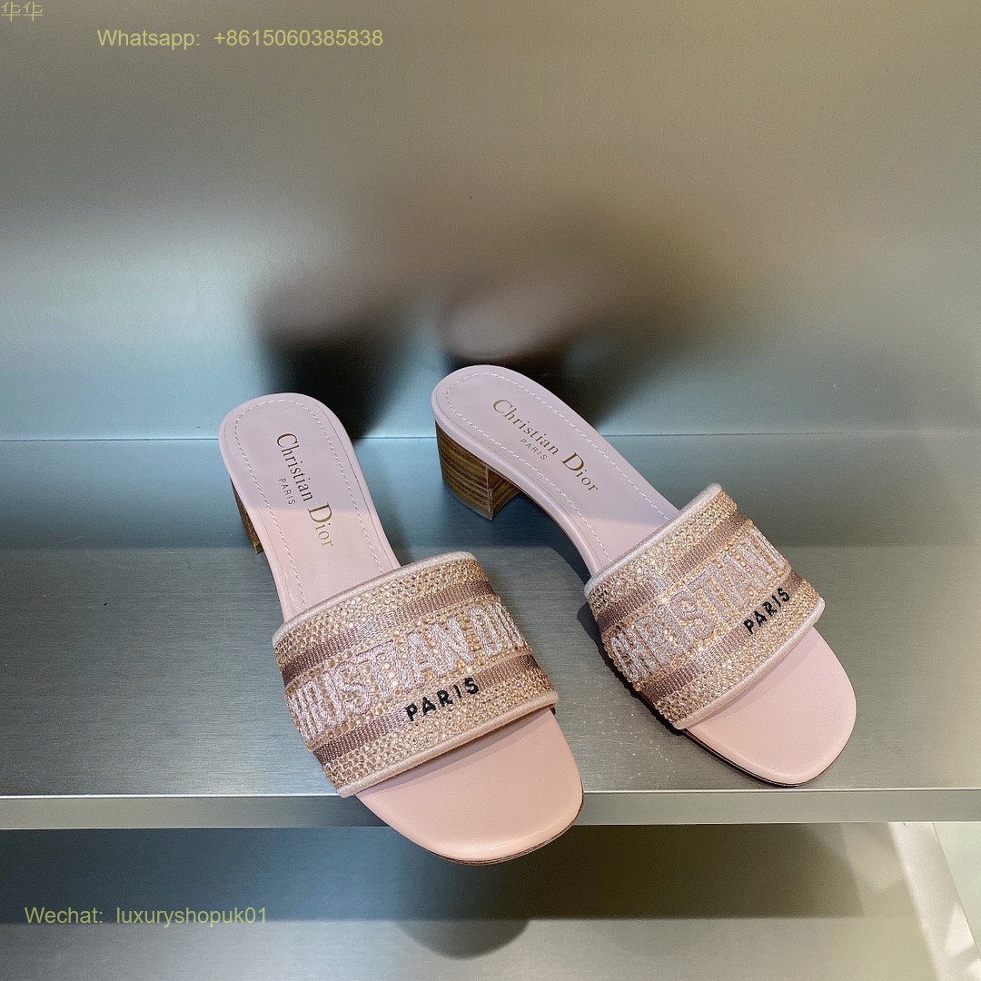 Christian Dior D-Way Slide Sandals Dway Women Shoes