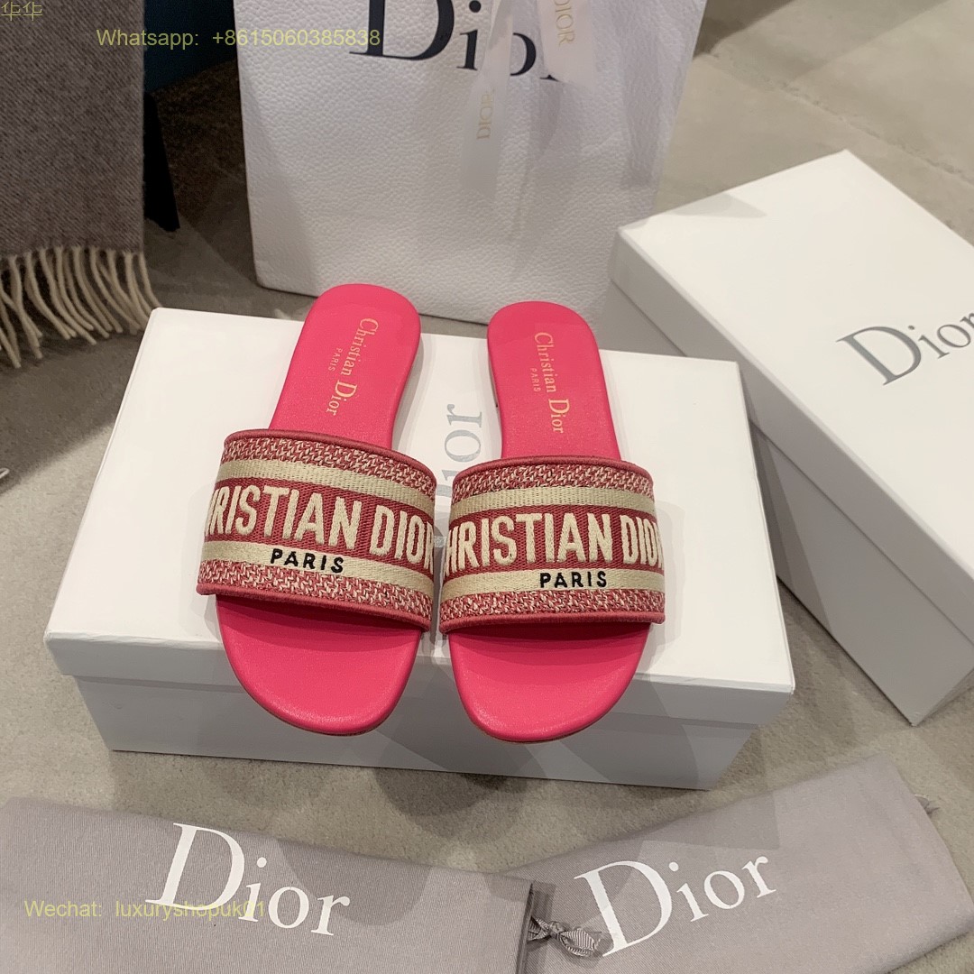 Christian Dior D-Way Slide Sandals Dway Women Shoes