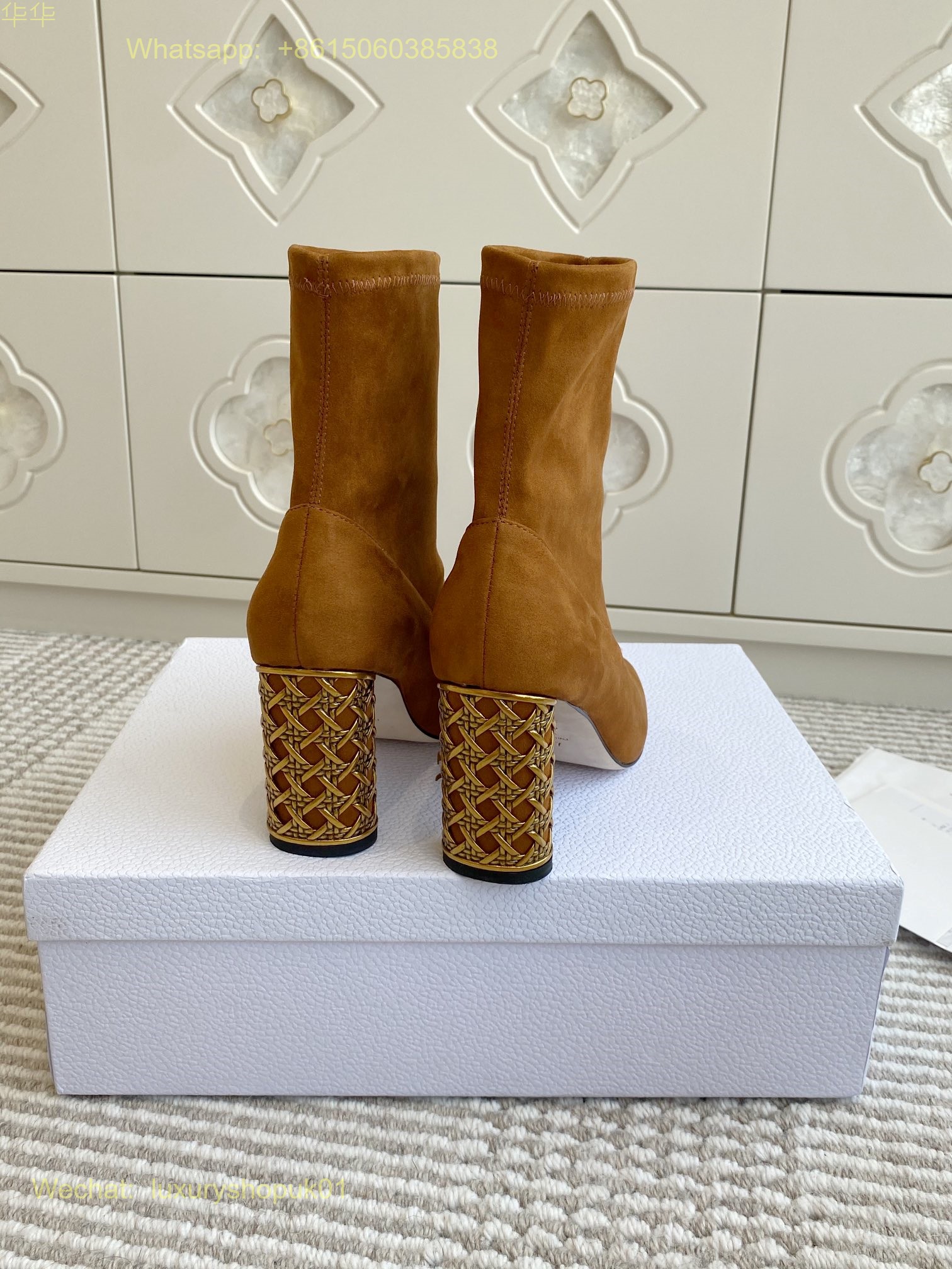 复制Dior Icon Heeled Ankle Boot Miss Dior Women Shoes