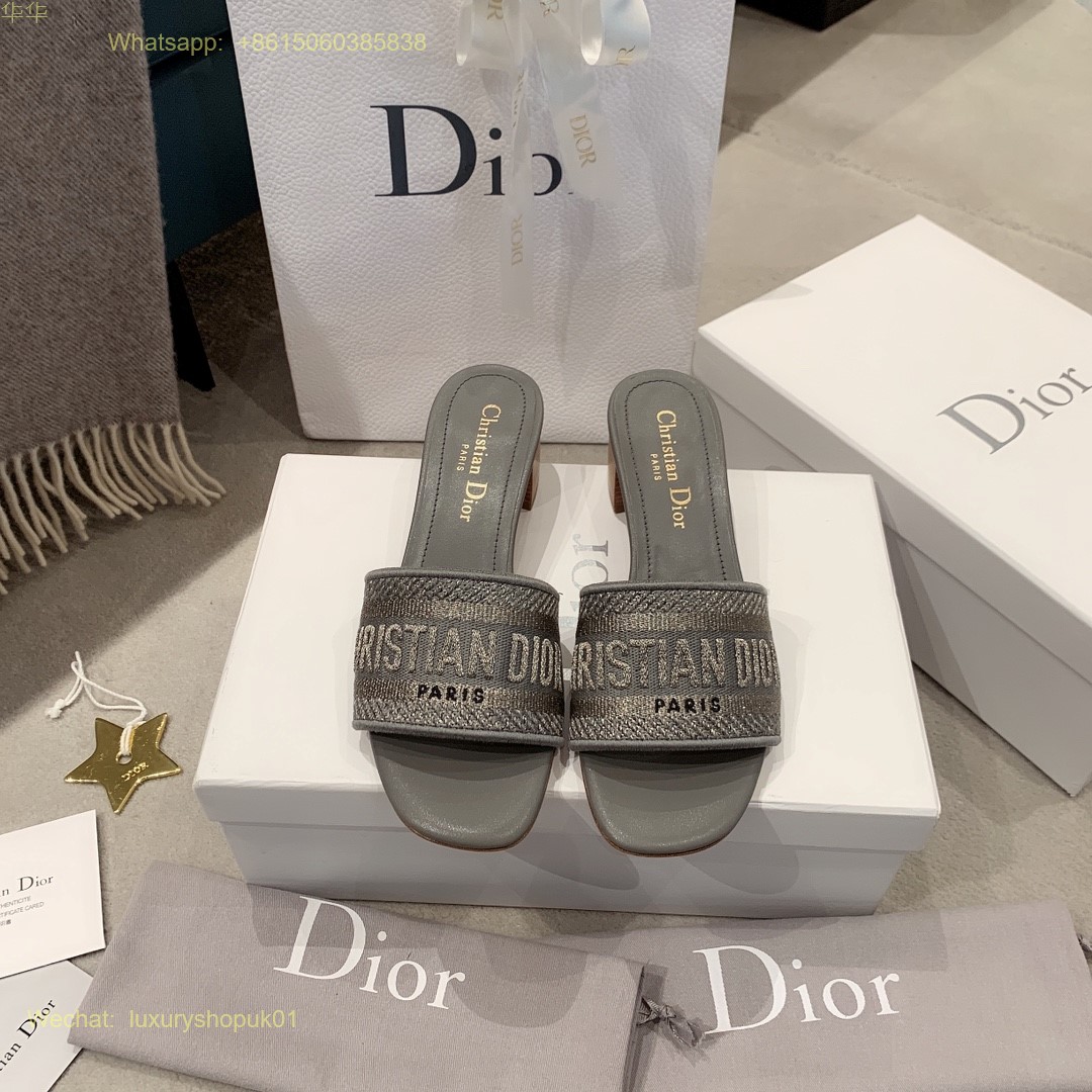 Christian Dior D-Way Slide Sandals Dway Women Shoes