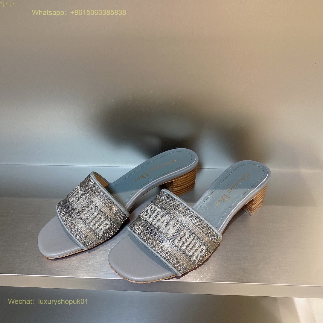 Christian Dior D-Way Slide Sandals Dway Women Shoes