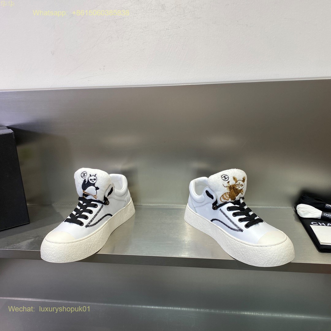 Chanel CC logo Kung Fu Panda sneaker Women Shoes
