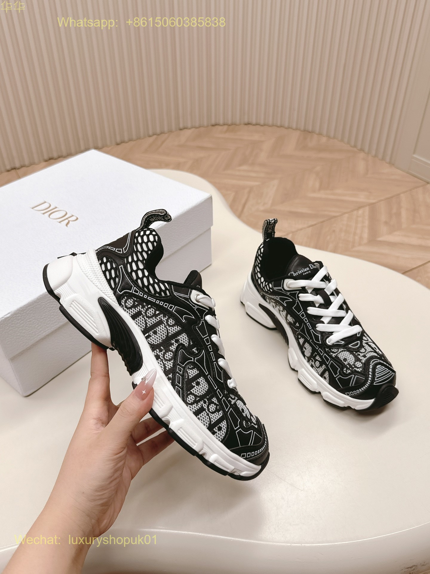 Dior Chrono Sneaker Mesh Women Mens Shoes
