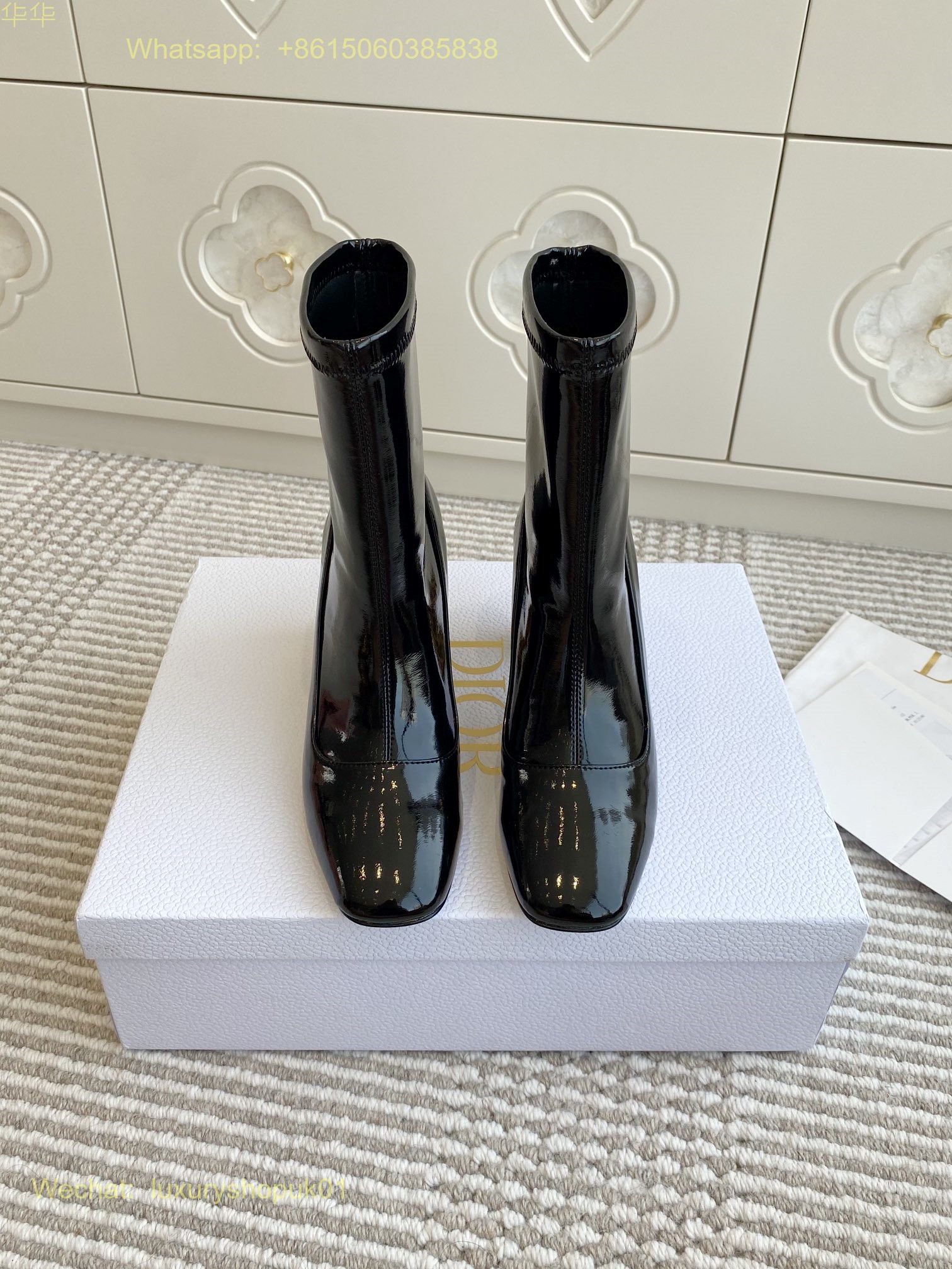 Dior Icon Heeled Ankle Boot Miss Dior Women Shoes