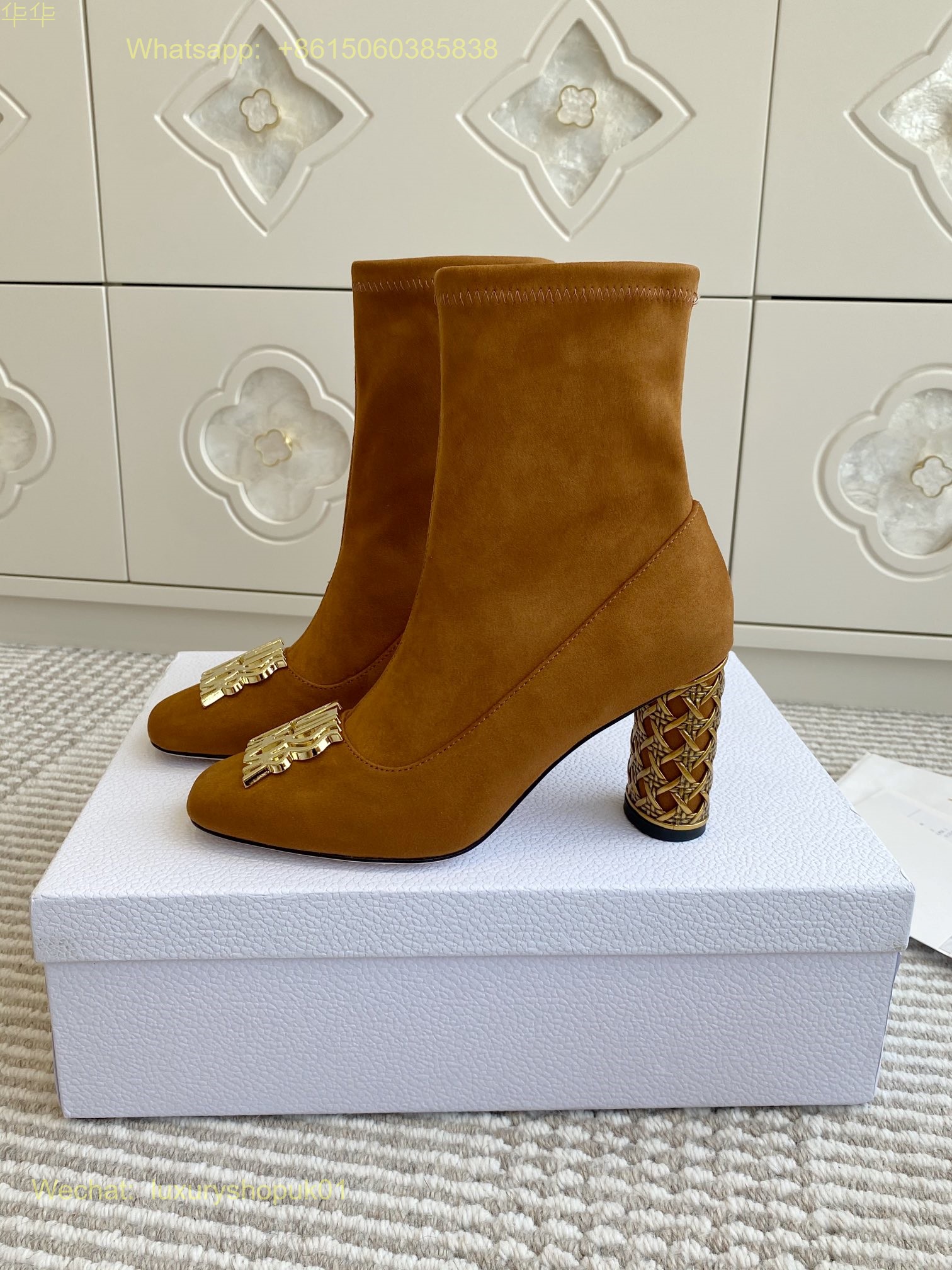 复制Dior Icon Heeled Ankle Boot Miss Dior Women Shoes