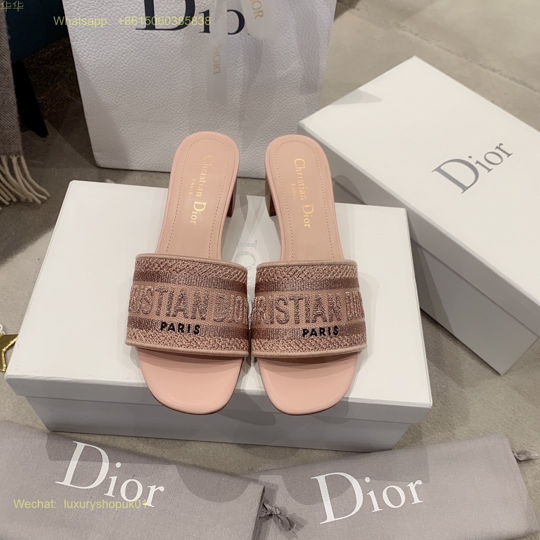Christian Dior D-Way Slide Sandals Dway Women Shoes