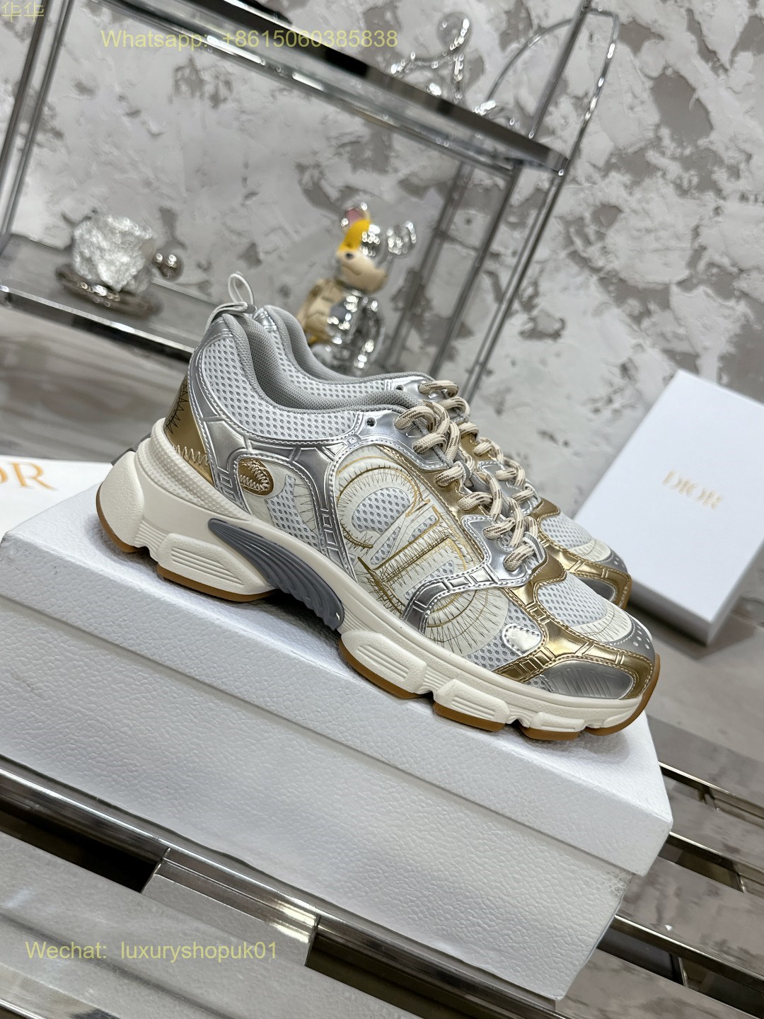 Dior Chrono Sneaker Mesh Suede Calfskin Women Shoes