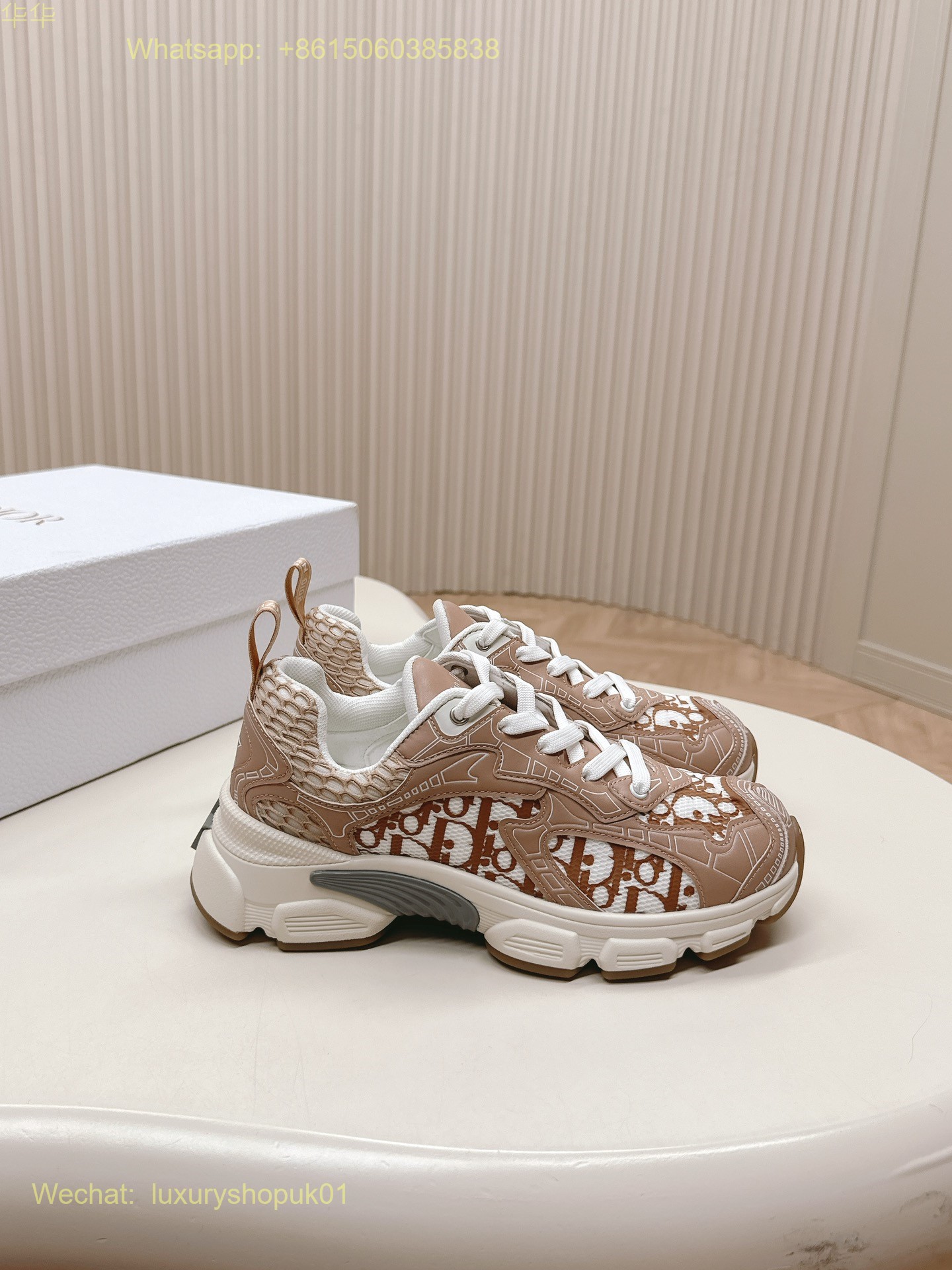 Dior Chrono Sneaker Mesh Suede Calfskin Women Shoes