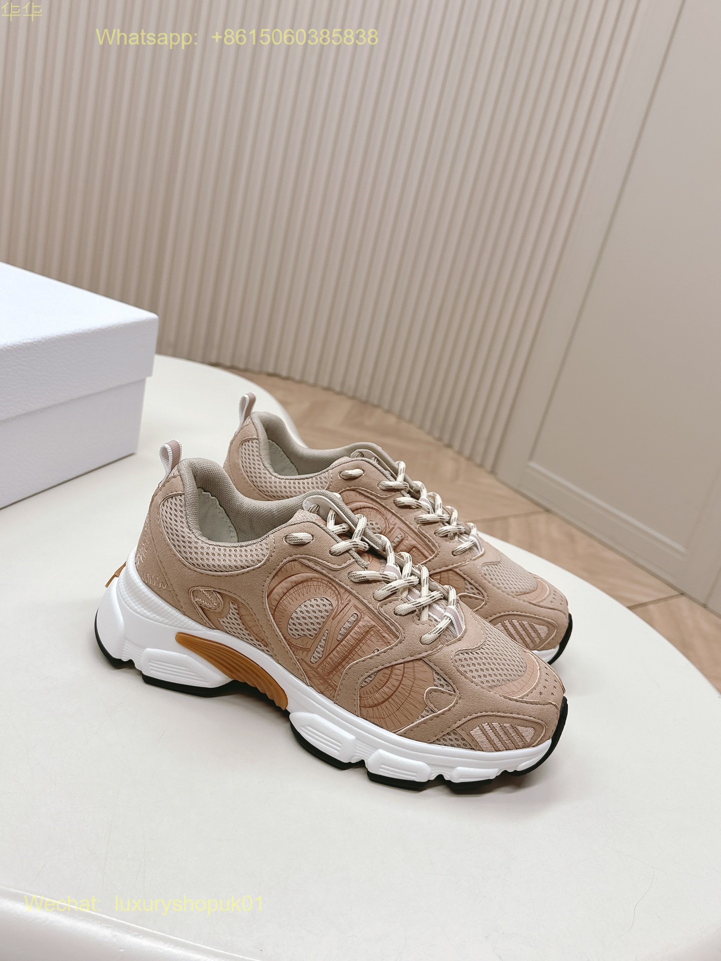 Dior Chrono Sneaker Mesh Suede Calfskin Women Shoes