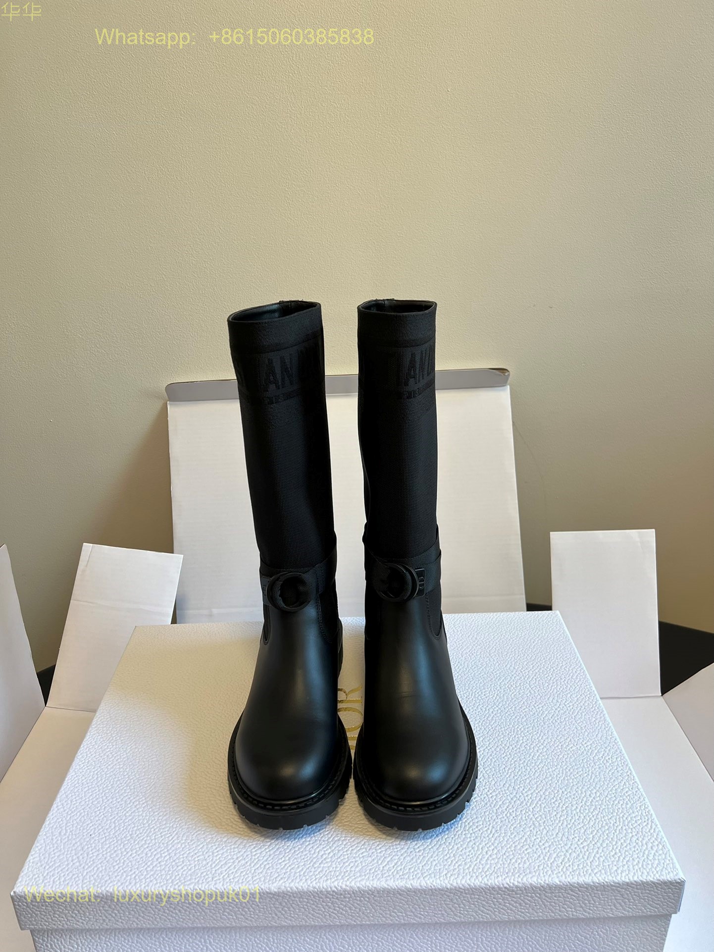 Christian Dior D-Major Miss dior graffiti print Boots Women Shoes