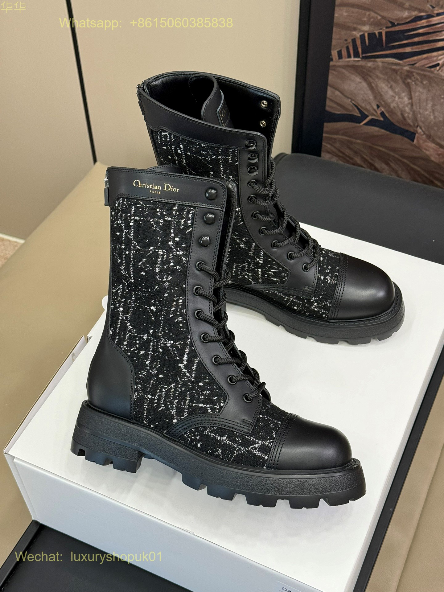 Dior D-Maior lace up ankle Boots Women Shoes