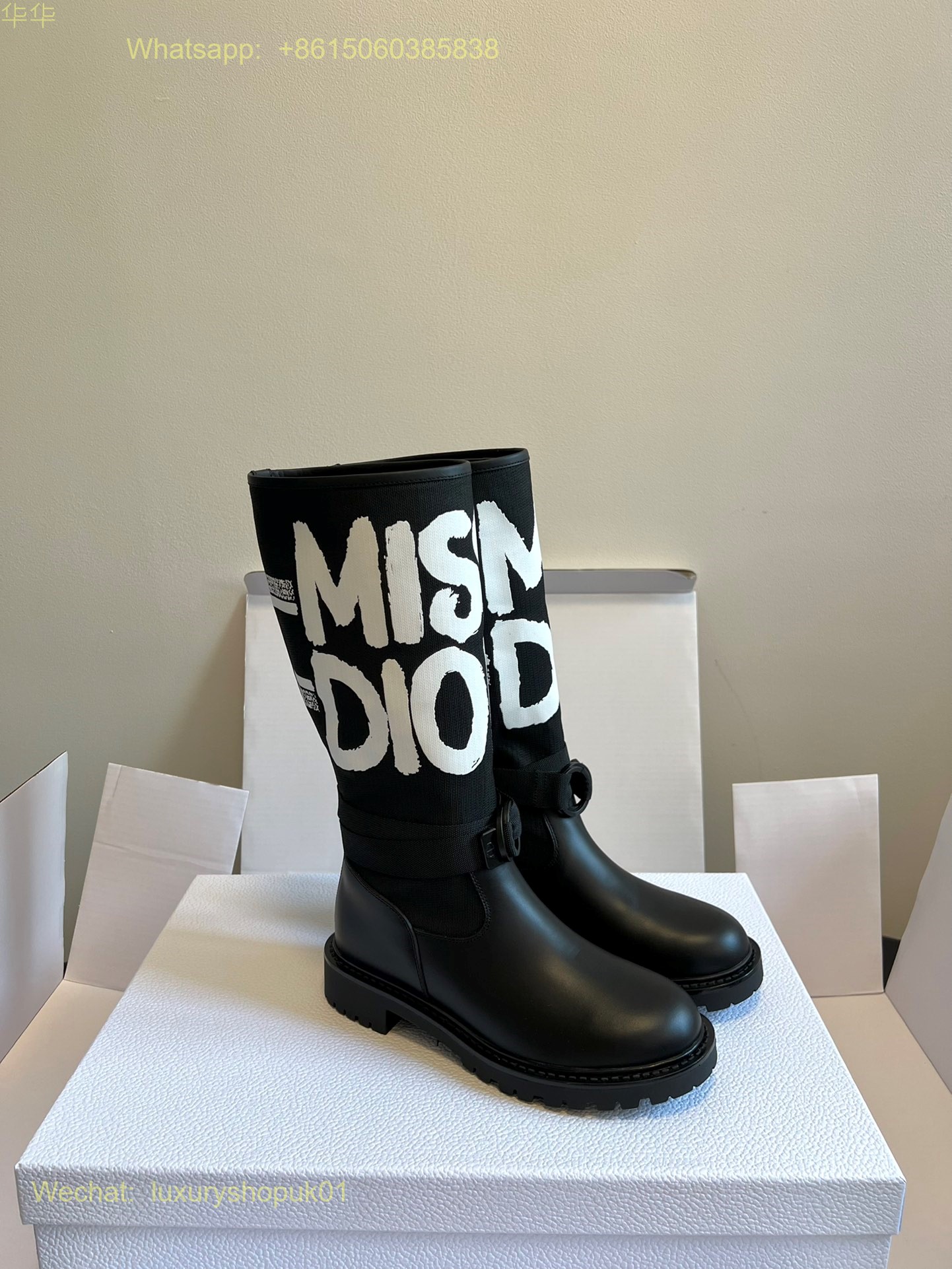 Christian Dior D-Major Miss dior graffiti print Boots Women Shoes