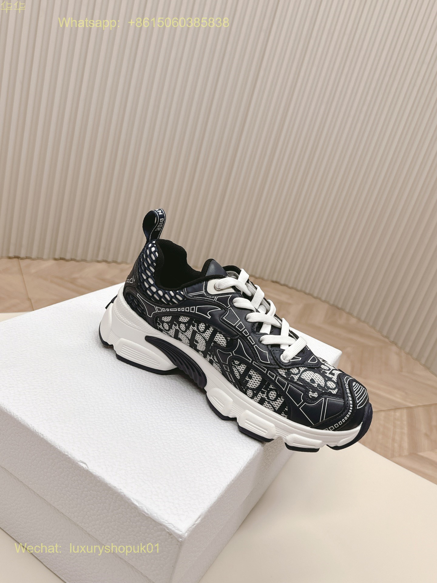 Dior Chrono Sneaker Mesh Suede Calfskin Women Shoes