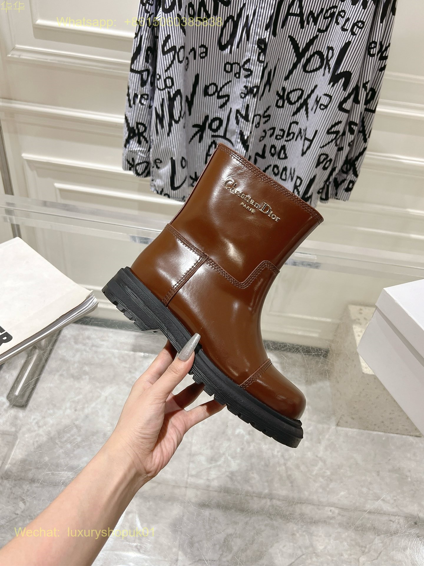 Christian Dior D-Town Ankle boot Women Shoes