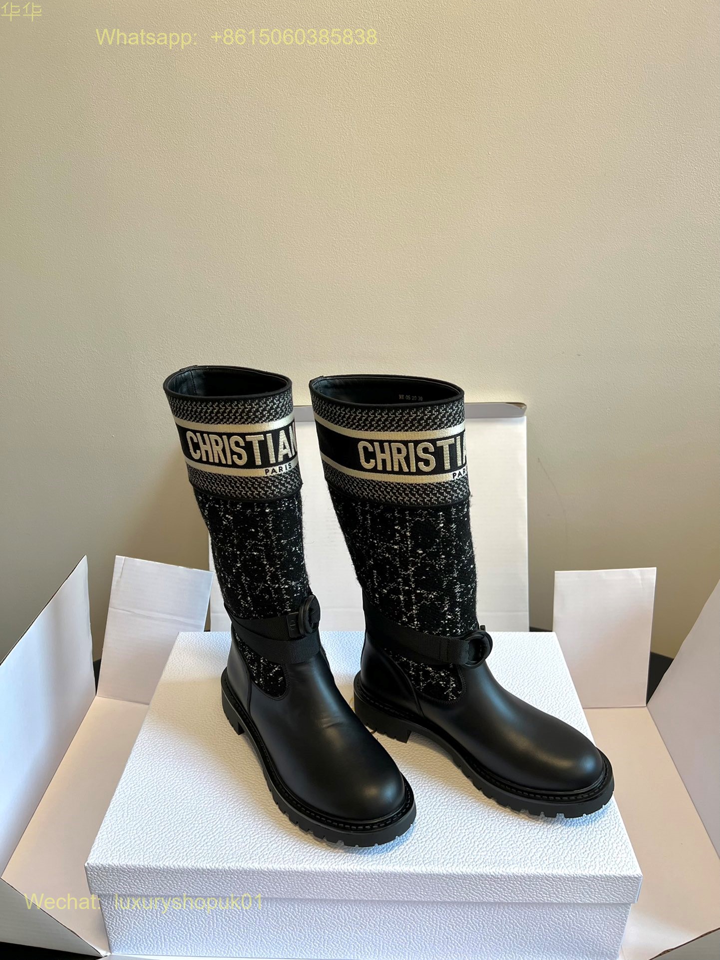 Christian Dior D-Major Miss dior graffiti print Boots Women Shoes