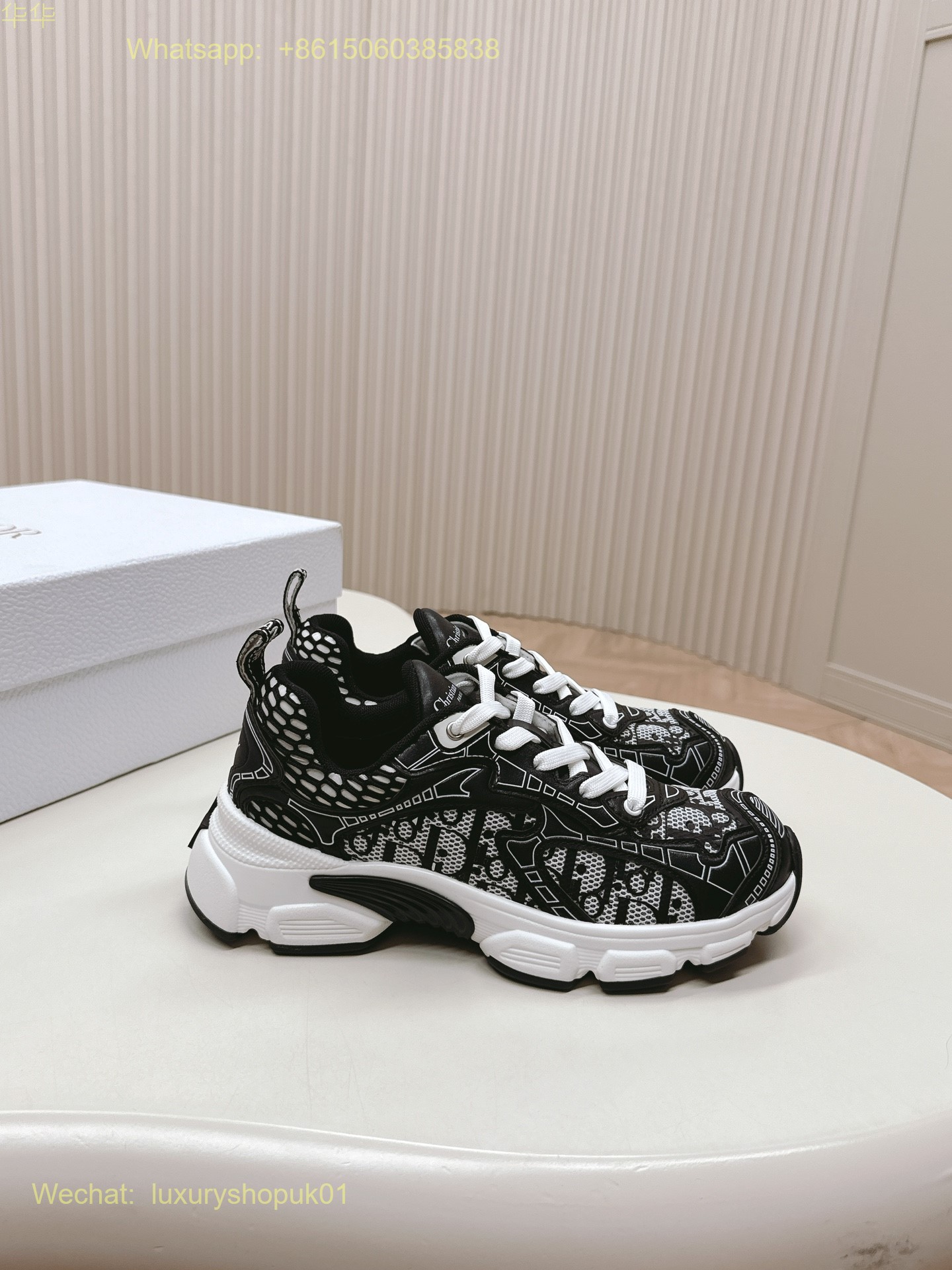 Dior Chrono Sneaker Mesh Suede Calfskin Women Shoes