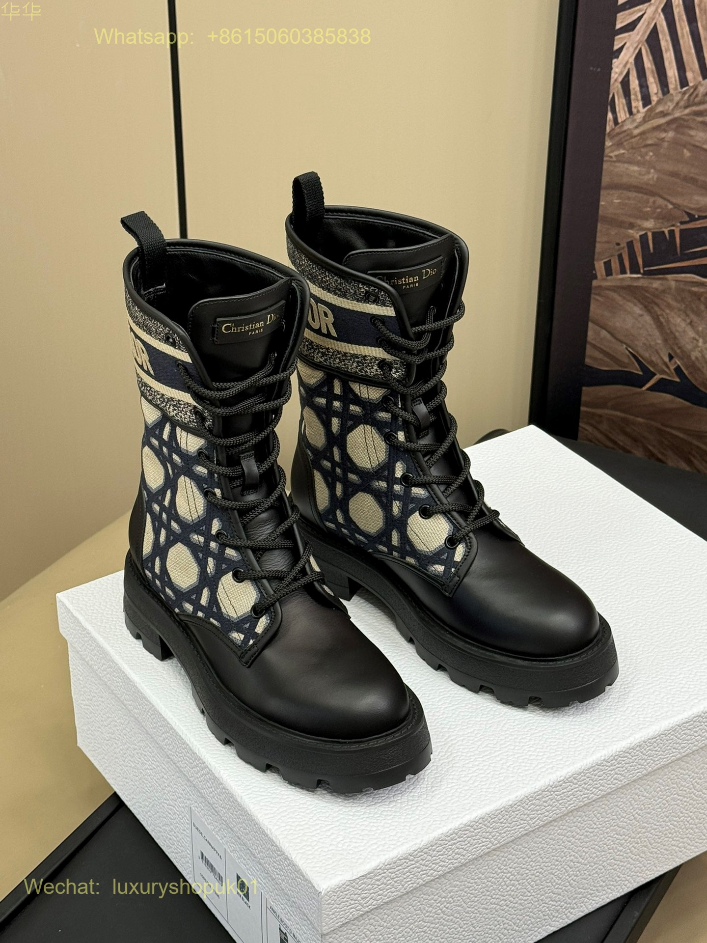 Dior D-Maior lace up ankle Boots Women Shoes