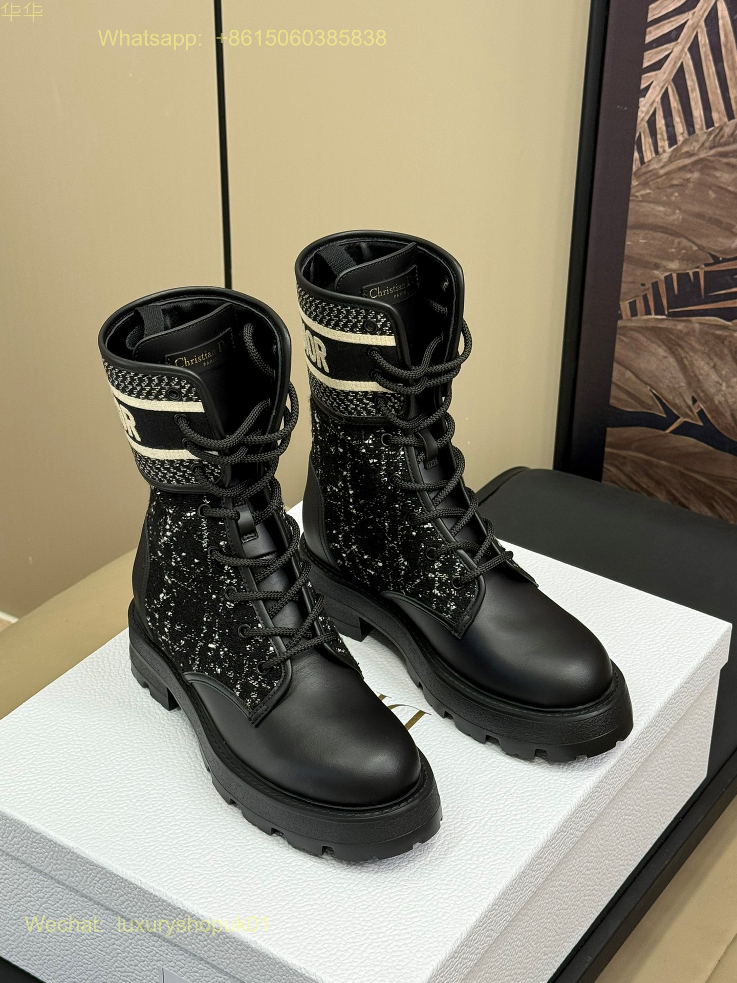 Dior D-Maior lace up ankle Boots Women Shoes