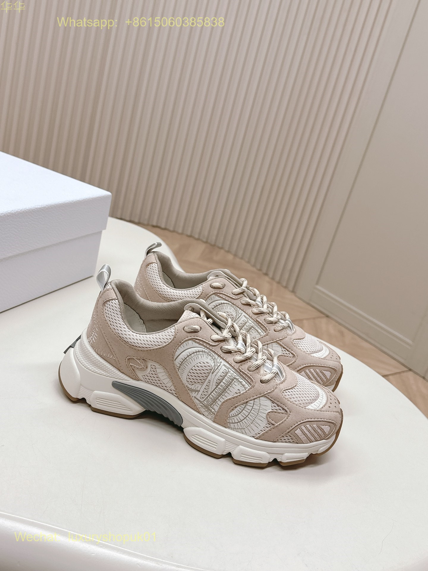 Dior Chrono Sneaker Mesh Suede Calfskin Women Shoes