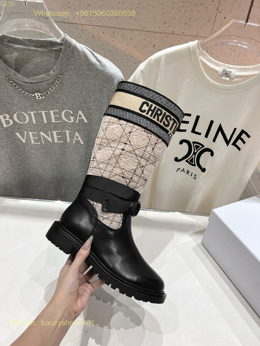 Christian Dior D-Major Miss dior graffiti print Boots Women Shoes