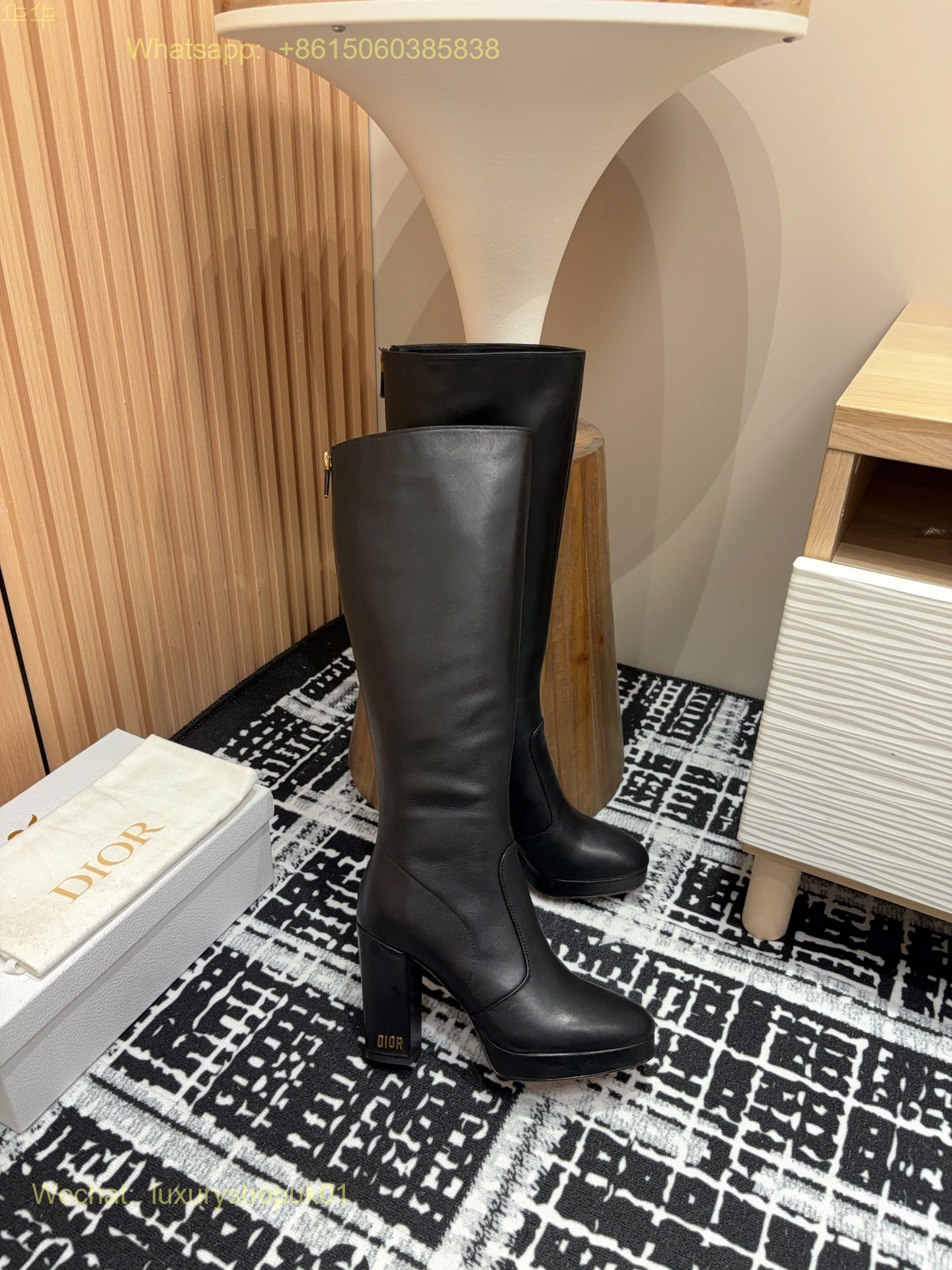 Christian Dior Knee high boot Women Shoes