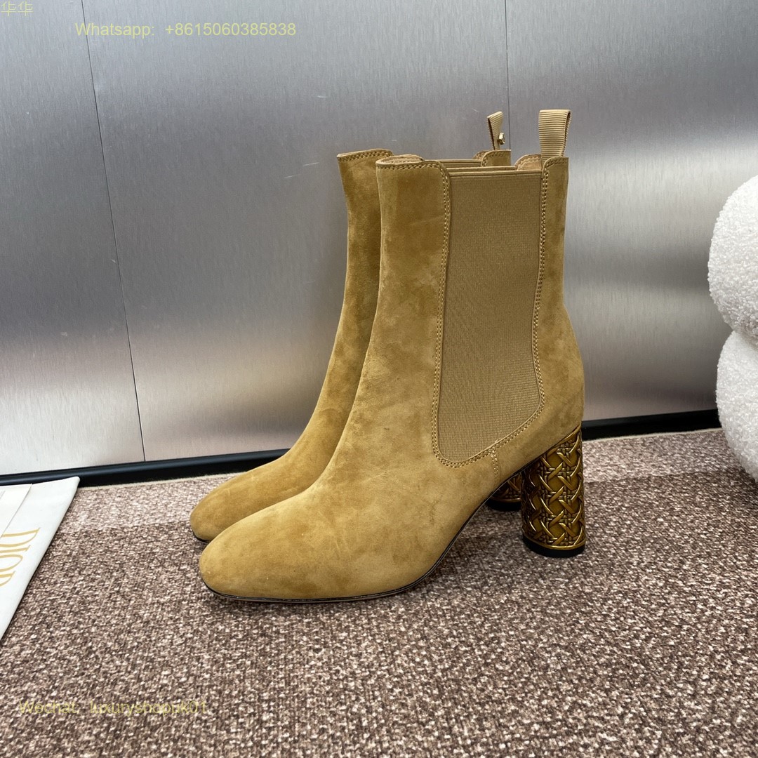 Dior Icon Heeled Ankle Boot Miss Dior Women Shoes