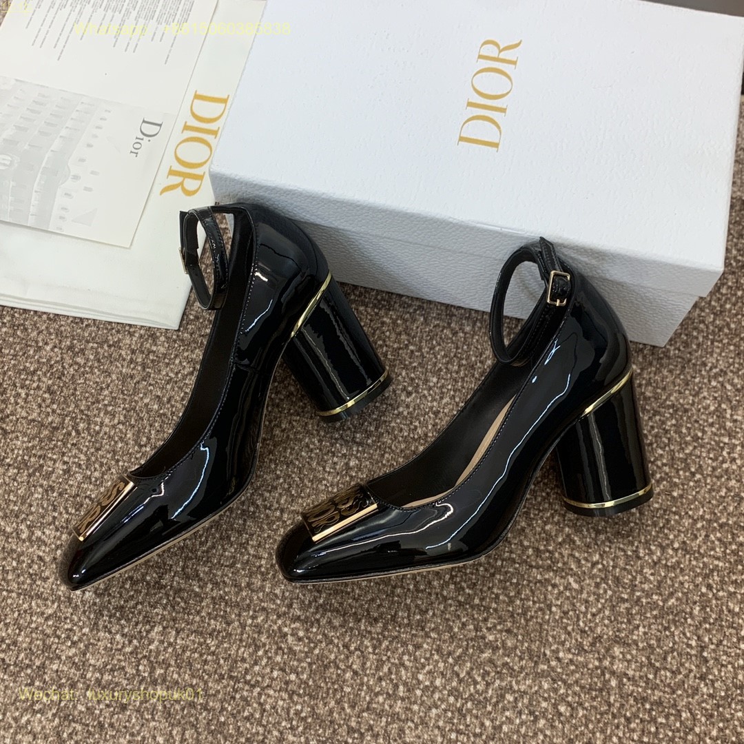 Christian Dior Pump ankle strap Women Heels Shoes