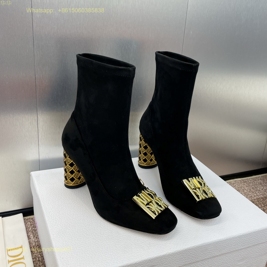 Dior Icon Heeled Ankle Boot Miss Dior Women Shoes