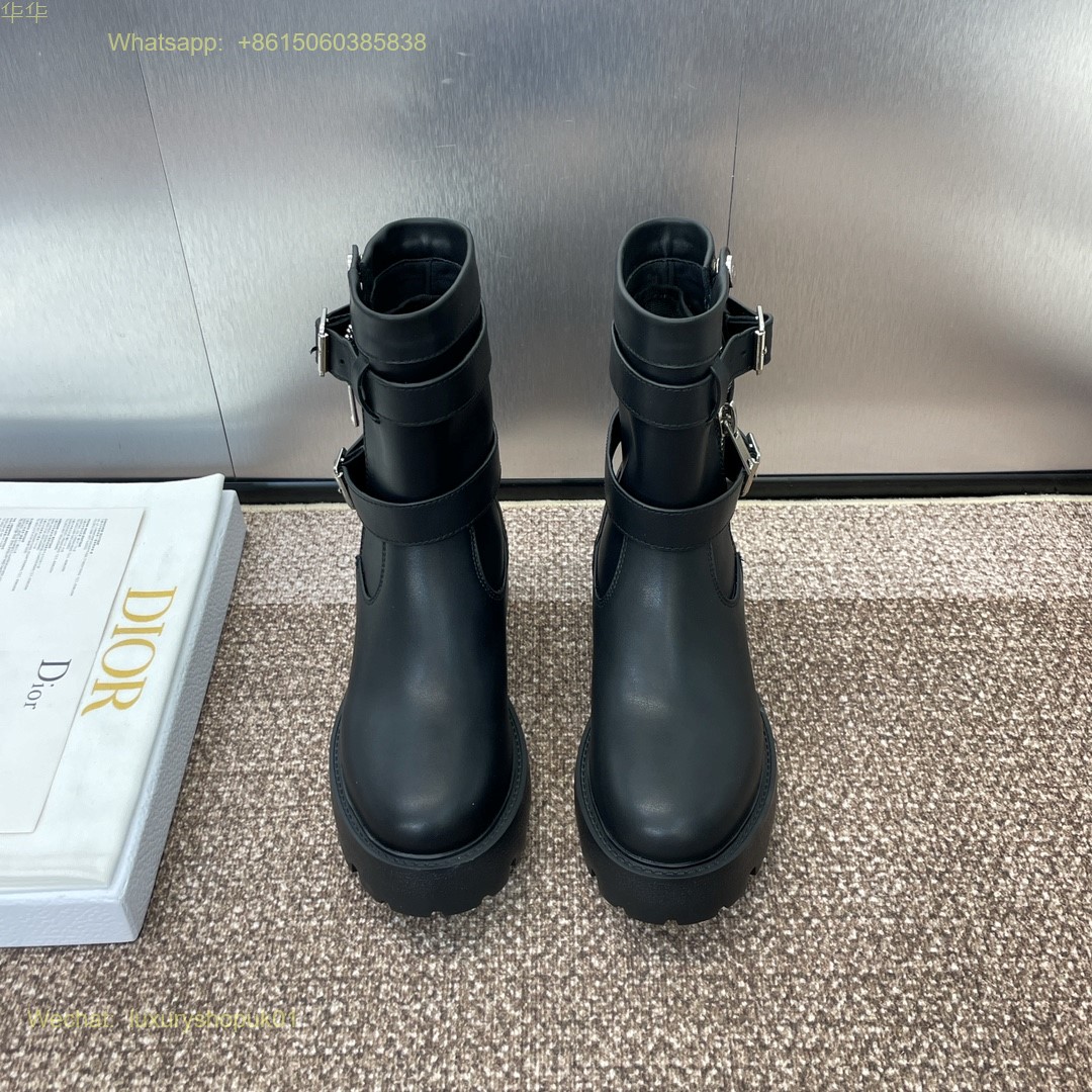 Christian Dior D-Major buckle ankle Boots Women Shoes