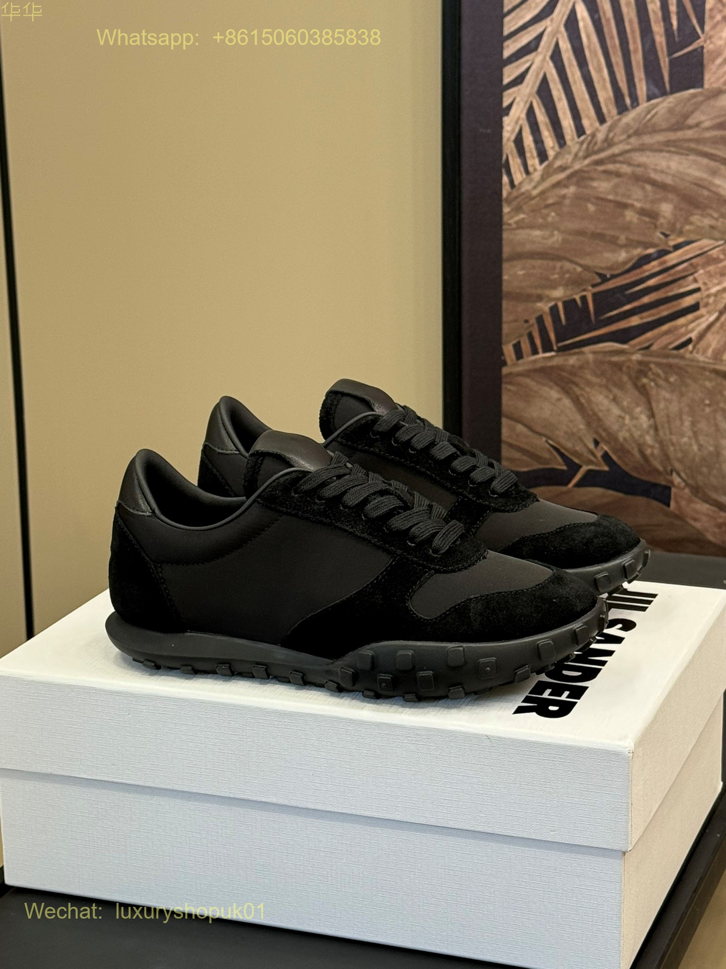 Jil Sander Shiny Nylon Suede Sneakers Women Shoes