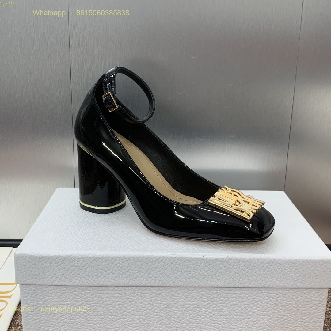 Christian Dior Pump ankle strap Women Heels Shoes