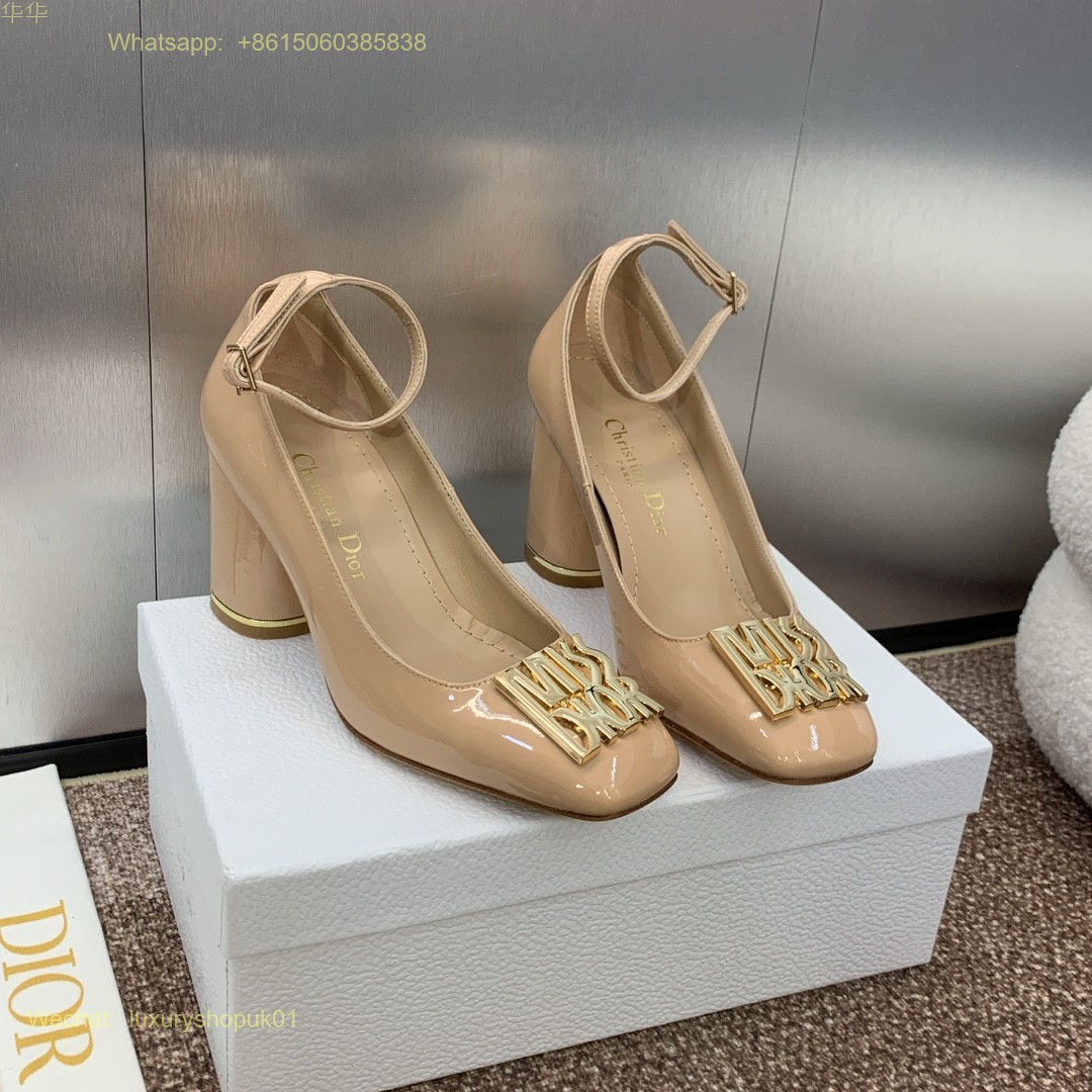 Christian Dior Pump ankle strap Women Heels Shoes