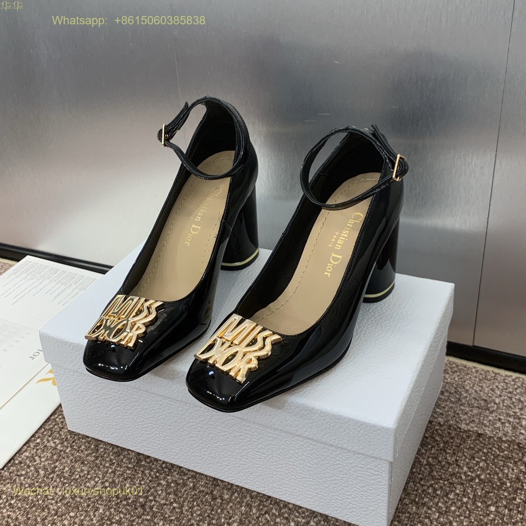 Christian Dior Pump ankle strap Women Heels Shoes