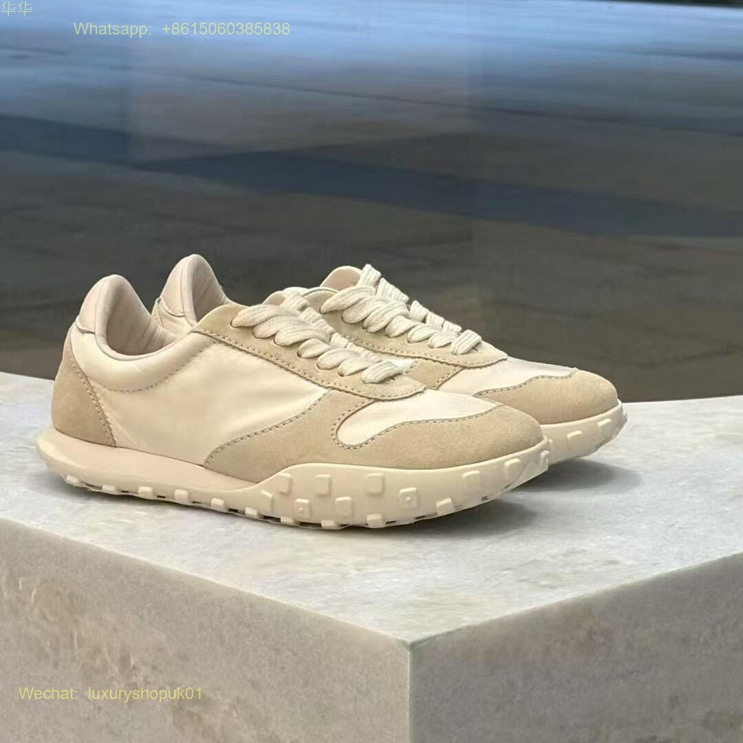 Jil Sander Shiny Nylon Suede Sneakers Women Shoes