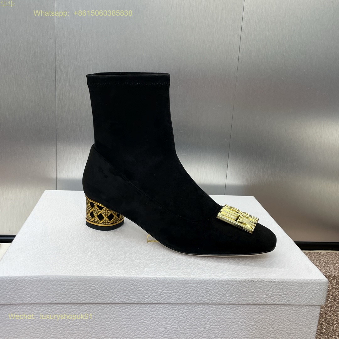 Dior Icon Heeled Ankle Boot Miss Dior Women Shoes