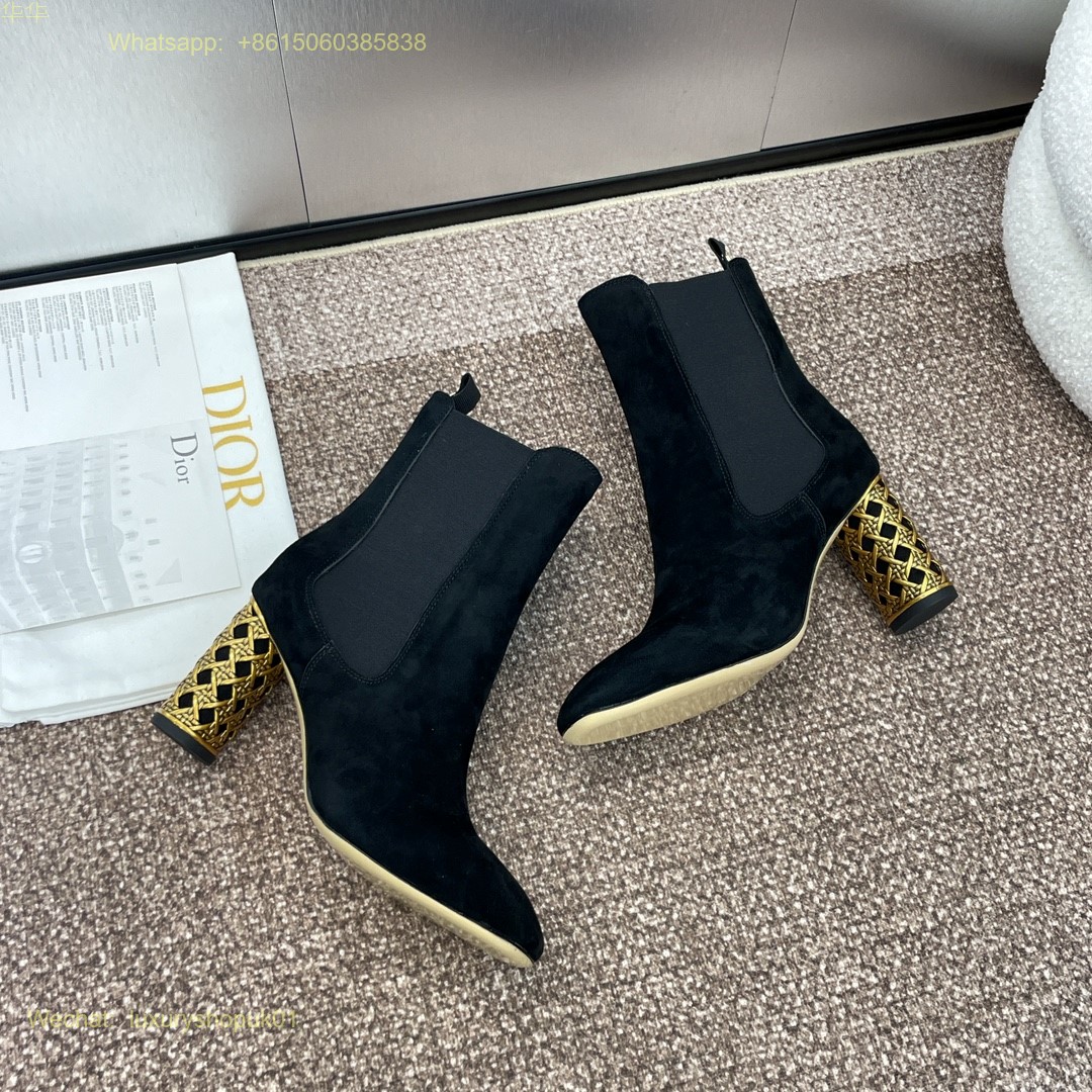 Dior Icon Heeled Ankle Boot Miss Dior Women Shoes