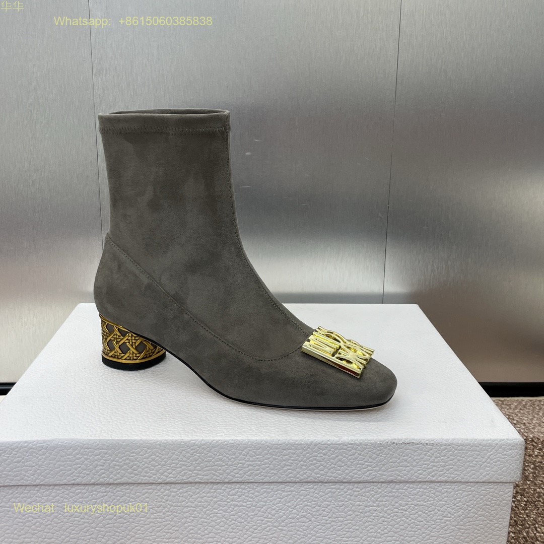 Dior Icon Heeled Ankle Boot Miss Dior Women Shoes
