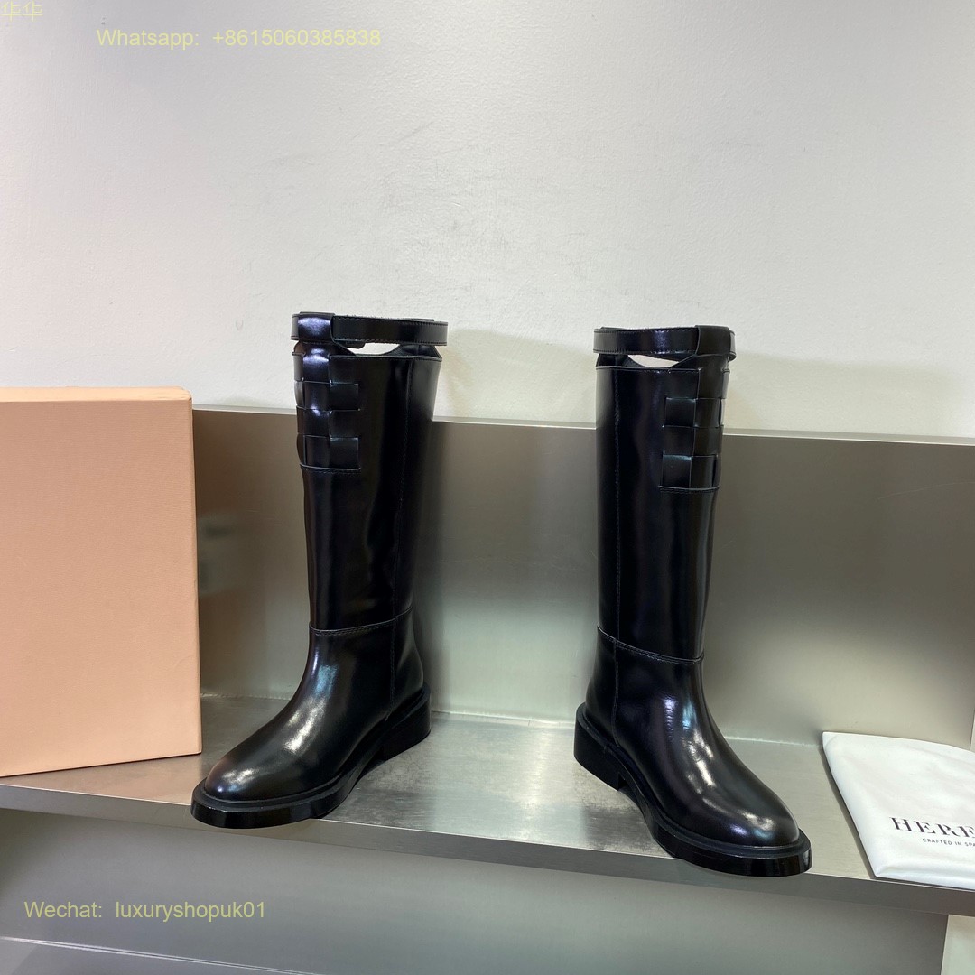 Hereu Anella Interwoven-Detailed Slip-On Boots Women Shoes