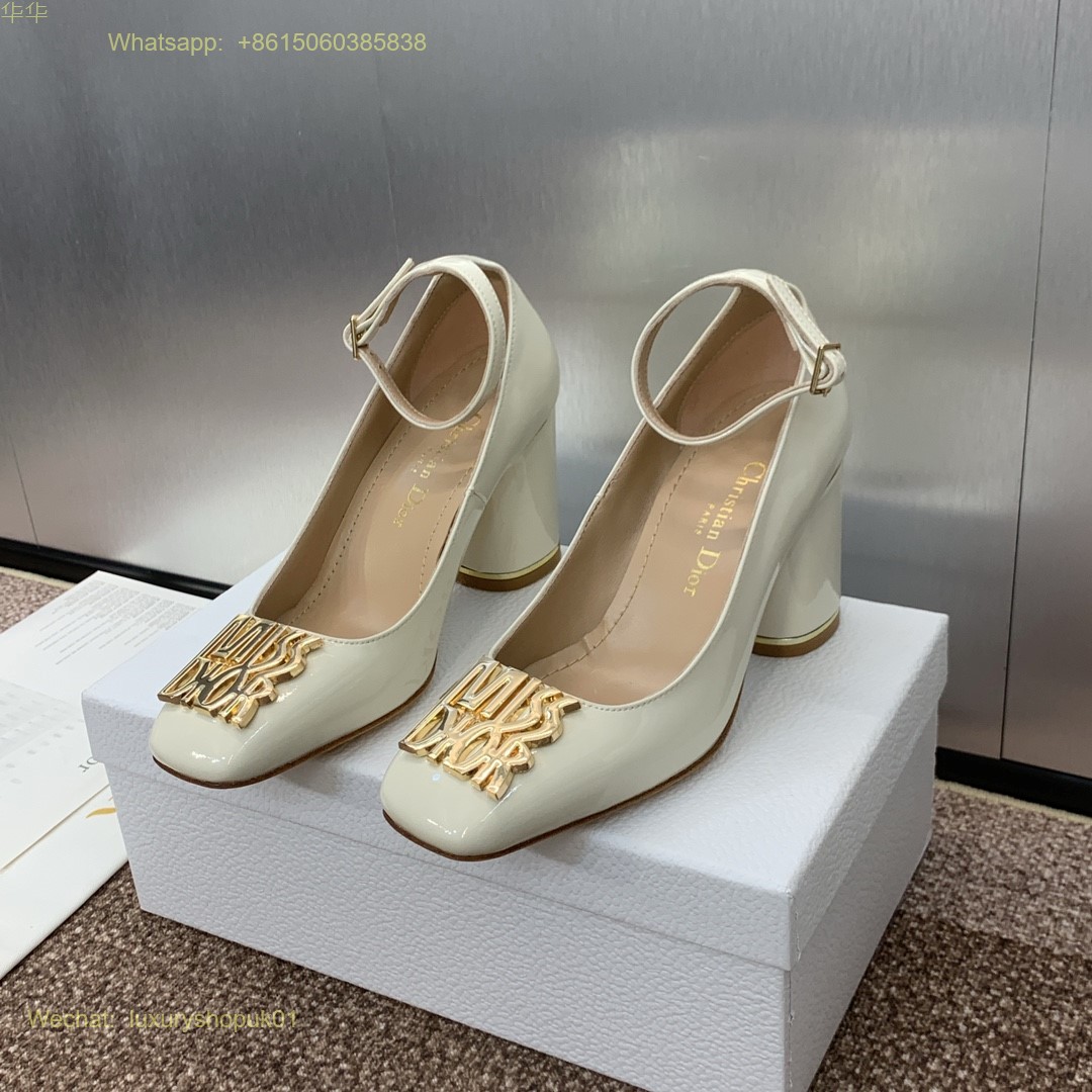 Christian Dior Pump ankle strap Women Heels Shoes