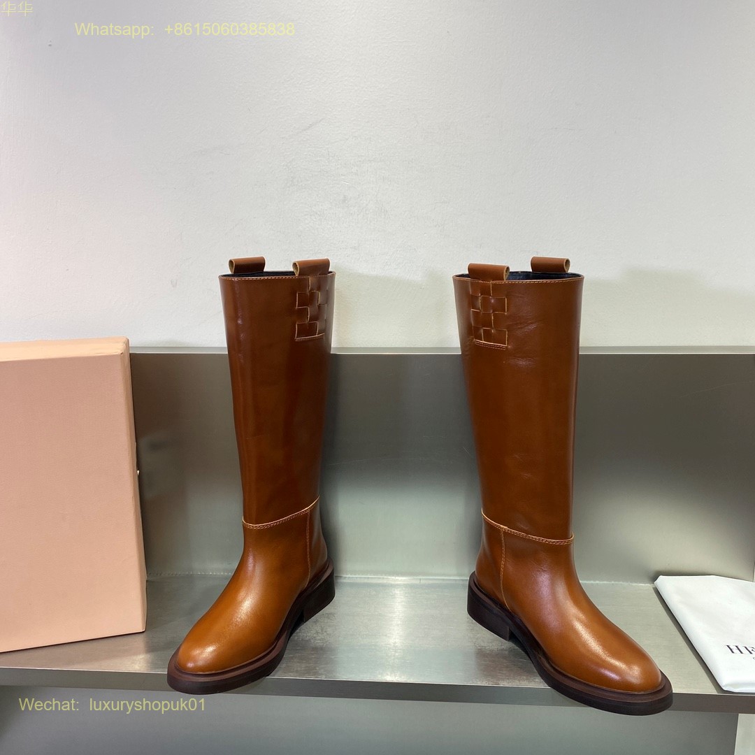 Hereu Anella Interwoven-Detailed Slip-On Boots Women Shoes